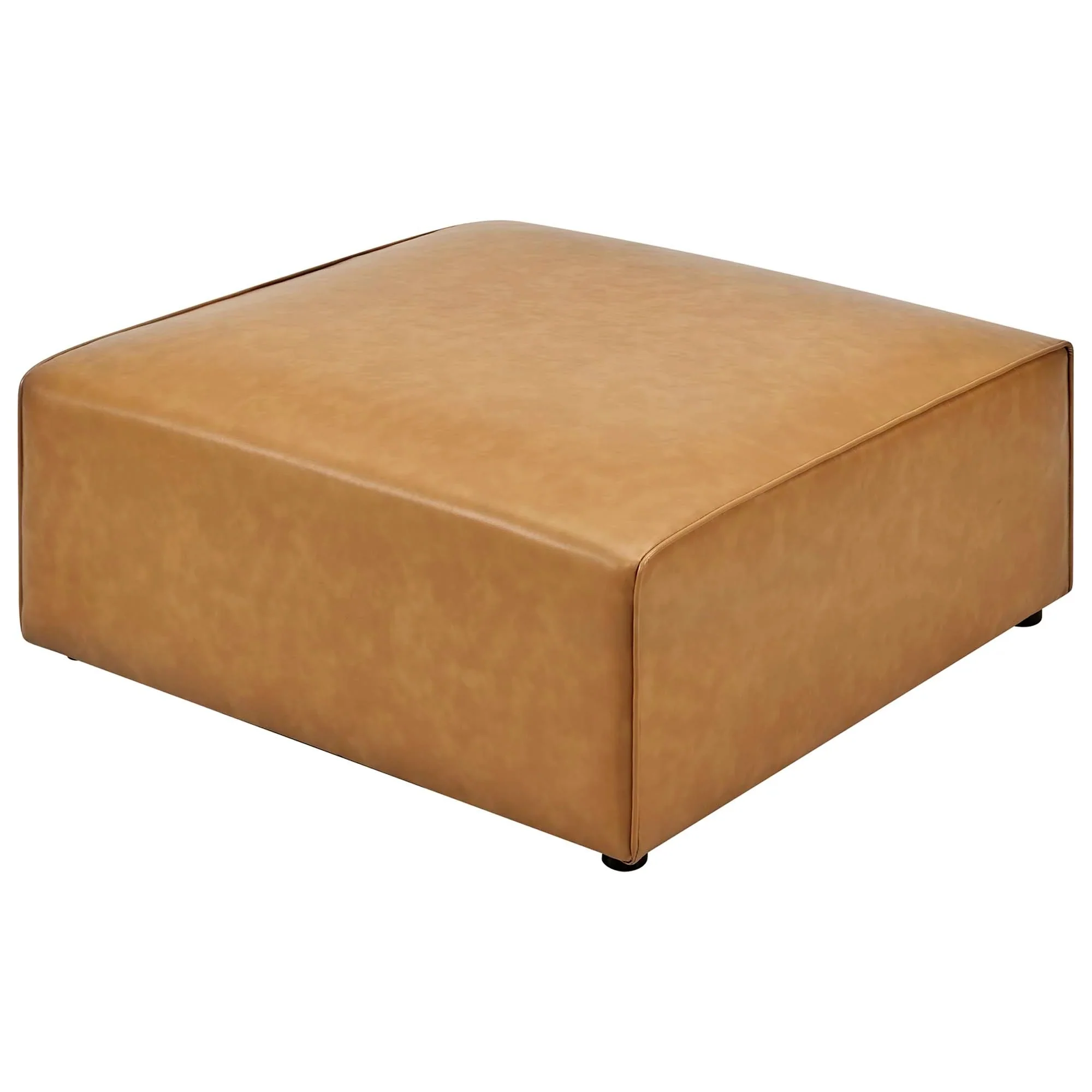 Contemporary Vegan Leather Upholstered Ottoman – 37 Inch - Image 5