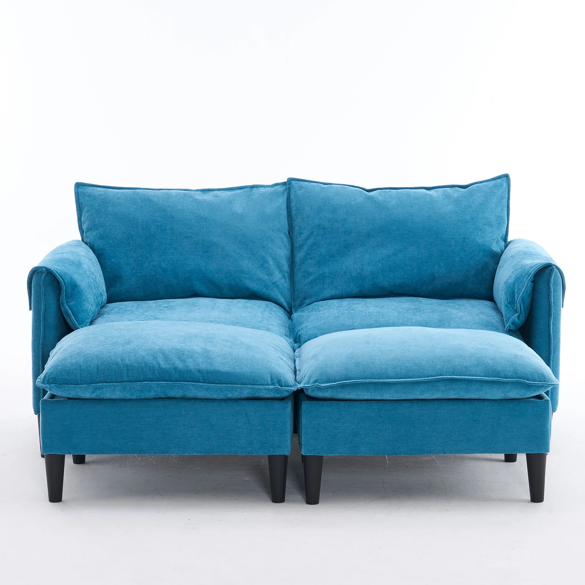 Convertible Combination Sofa With Footstools With Storage - Image 6