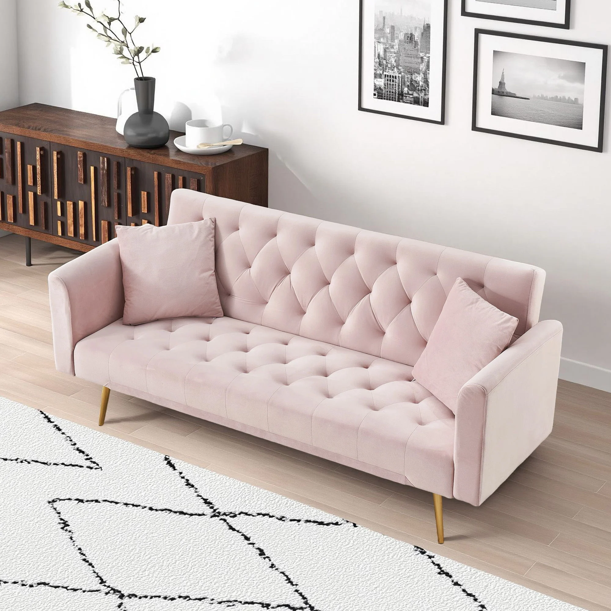 Convertible Double Folding Living Room Sofa Bed - Image 41
