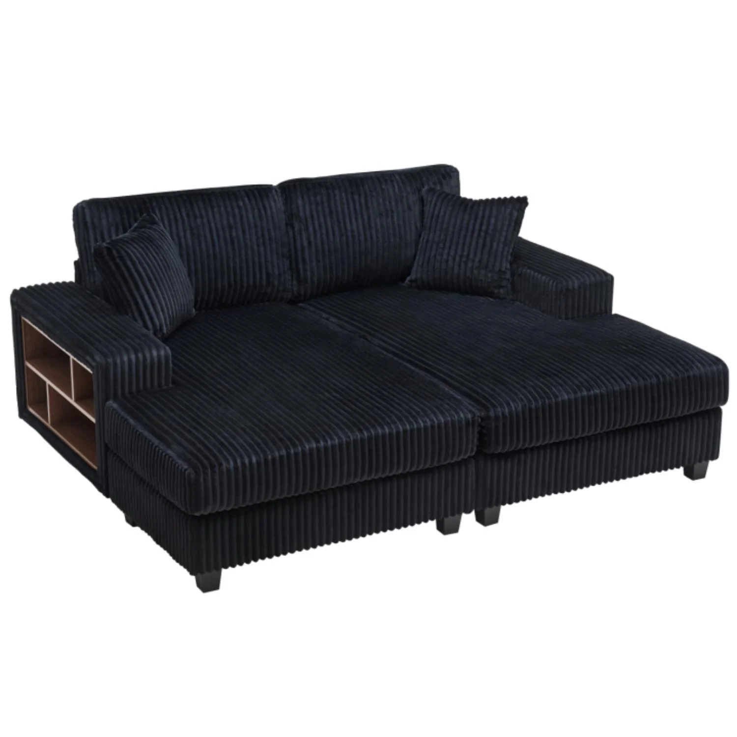 Convertible Sectional Sofa, Sleeper Oversized Living Room Lounge - Image 2