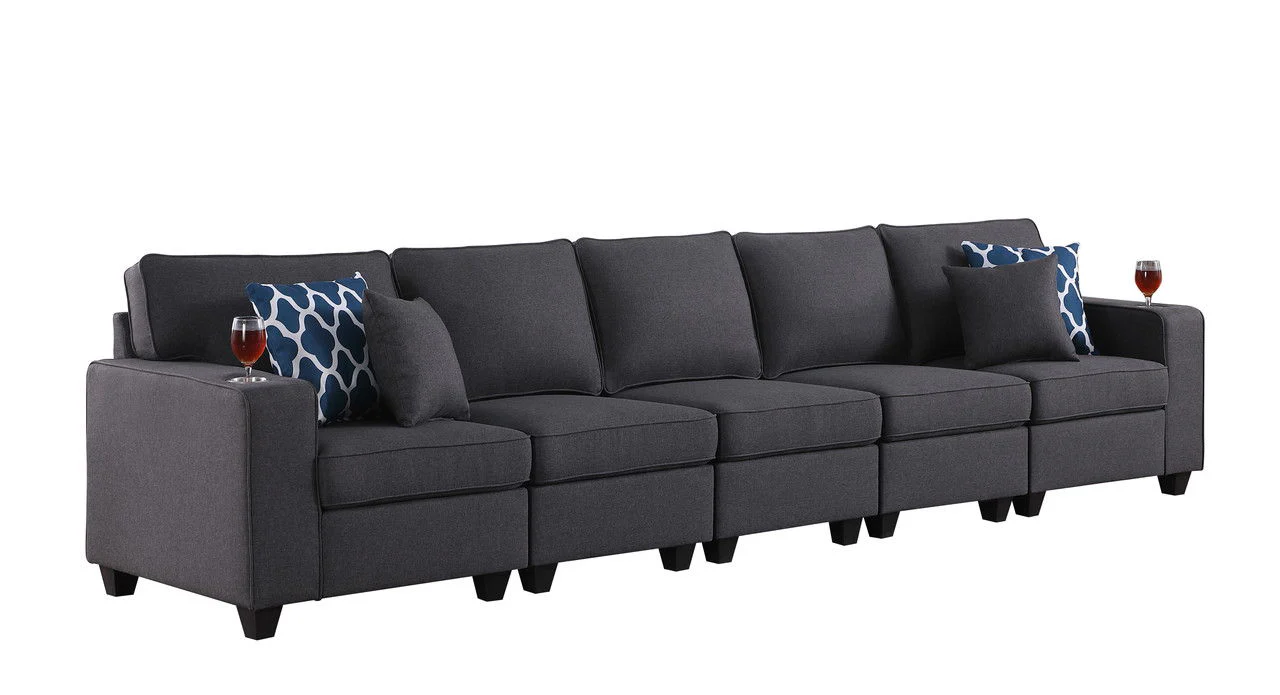 Cooper - Beautiful Sofa With Cupholder - Image 5