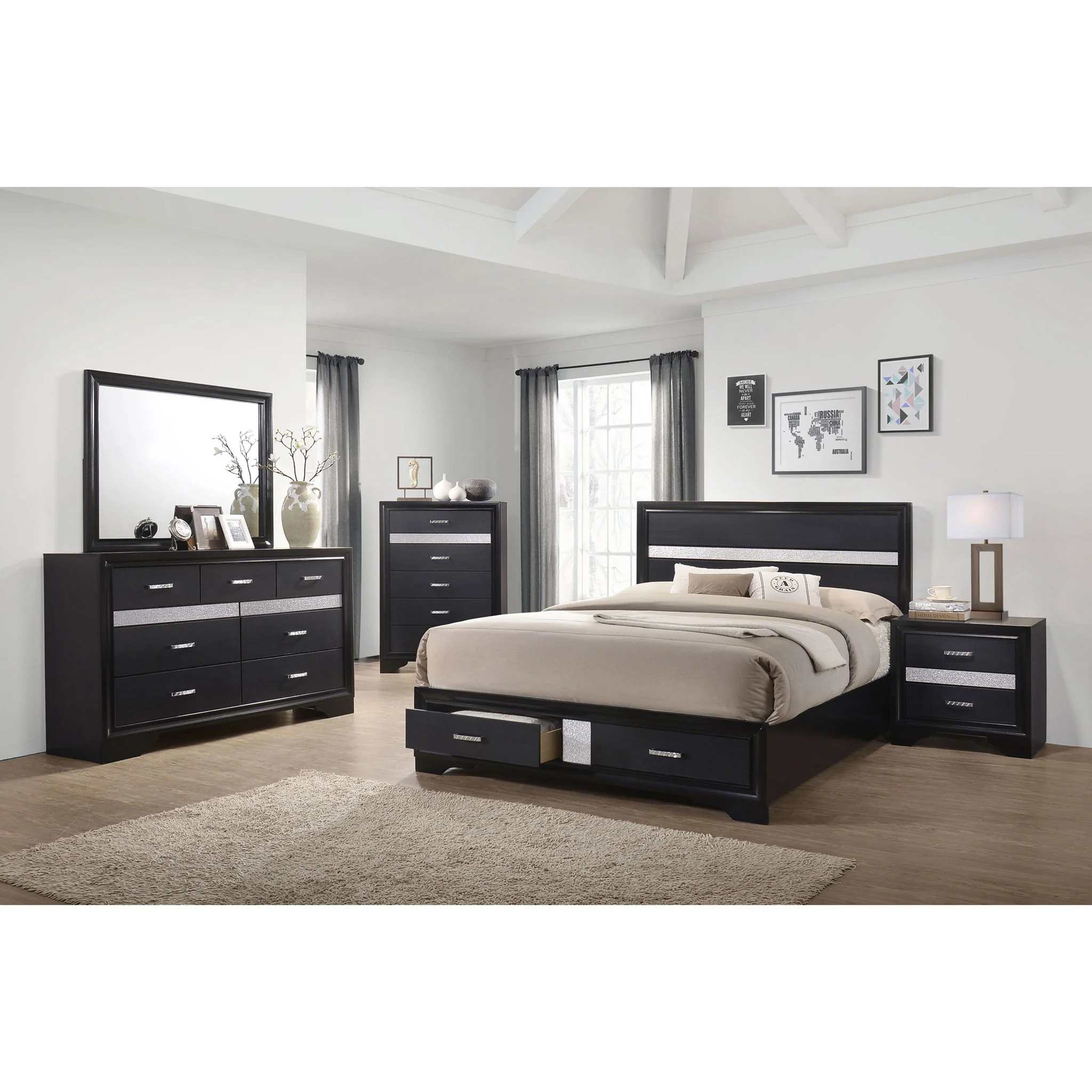 Corbin - Glittering Bedroom Set - Image 45