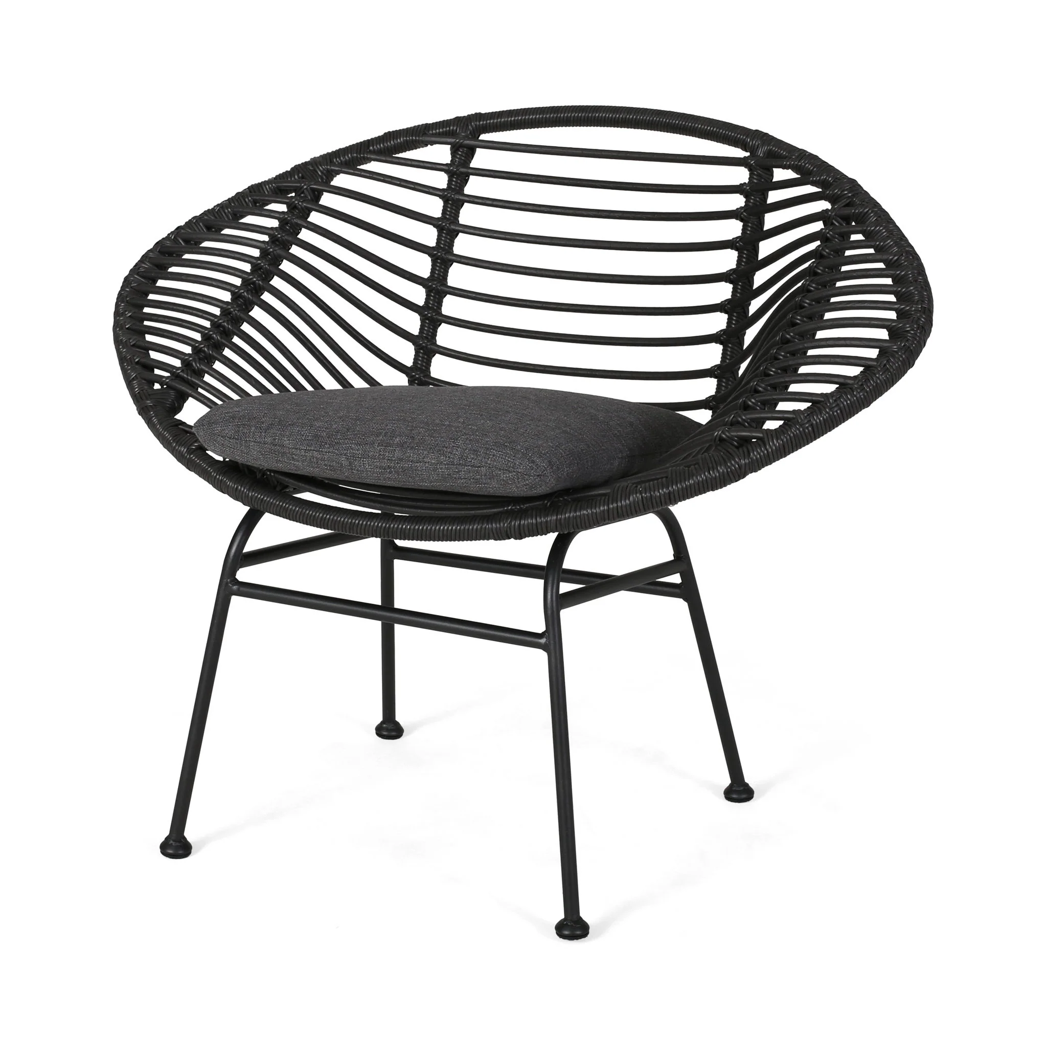Cordella - Outdoor Woven Wicker Chairs With Cushions, (Set of 2) - Image 16