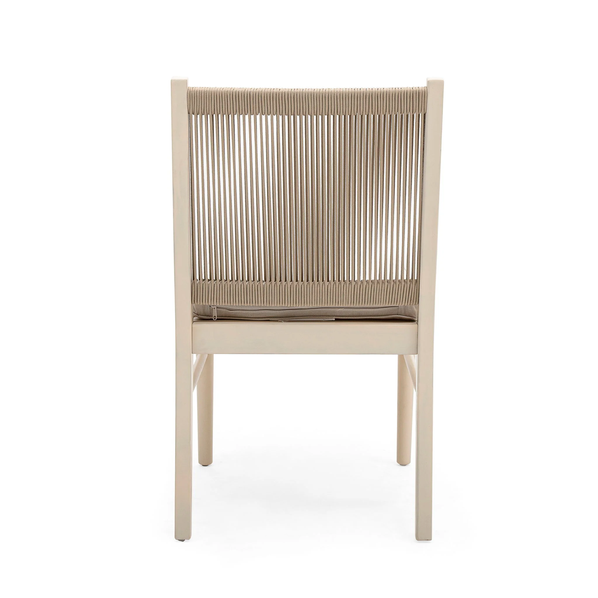 Cordoba - Dining Chair (Set of 2) With Acacia Wood Frame And Water Repellent Fabric - Beige / Yellow - Image 6