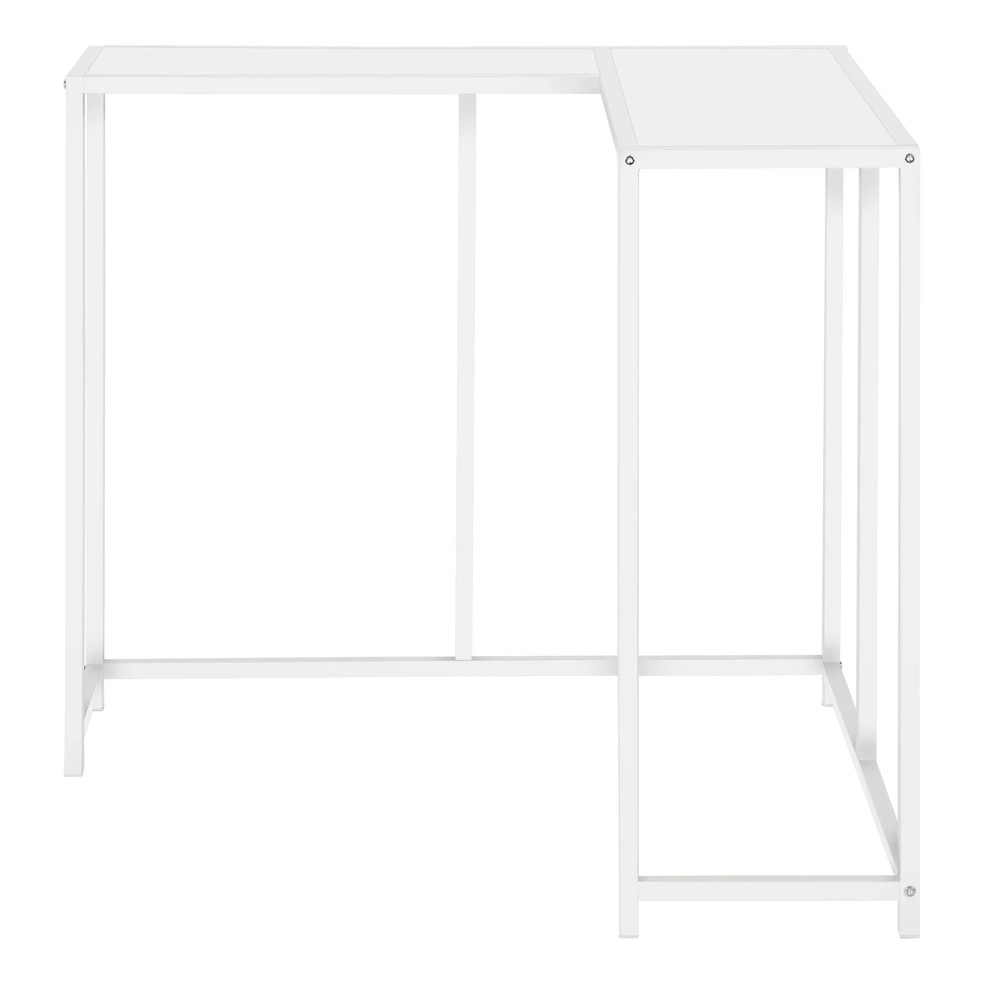 Corner Accent Console Table For Entryway, Unique L-Shaped Design - Image 8