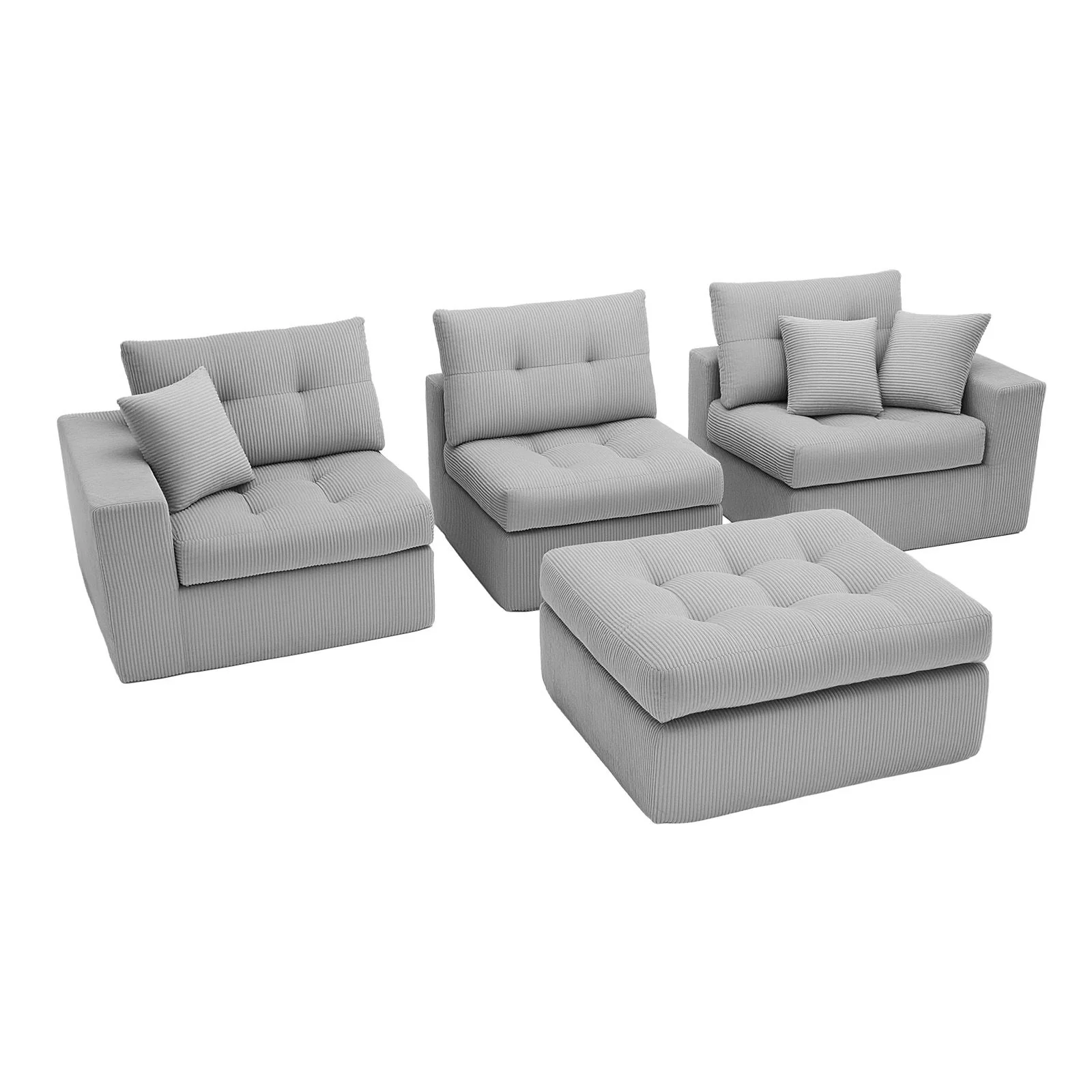 Corner Chaise L-Shaped Sectional Sofa Bed - Image 21
