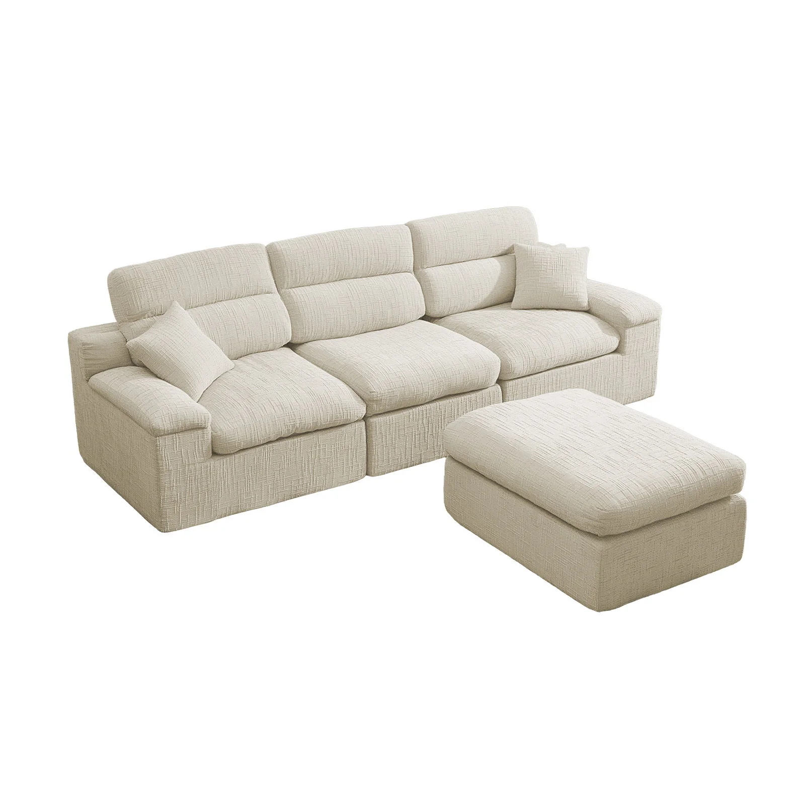 Corner Chaise Sofa With High Backrest - Image 30