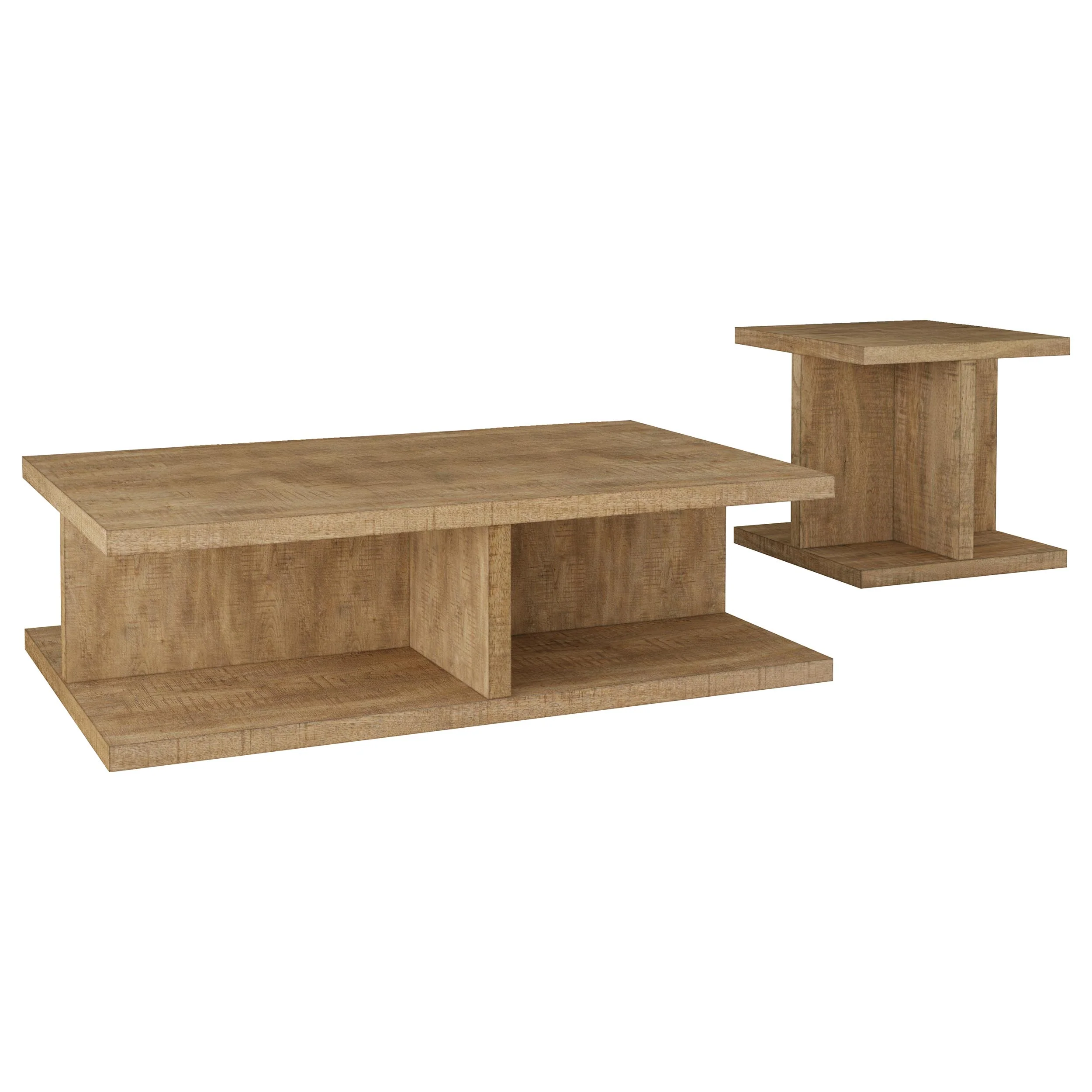 Cortona 2-Piece Coffee and End Table Set in Mango - Image 5