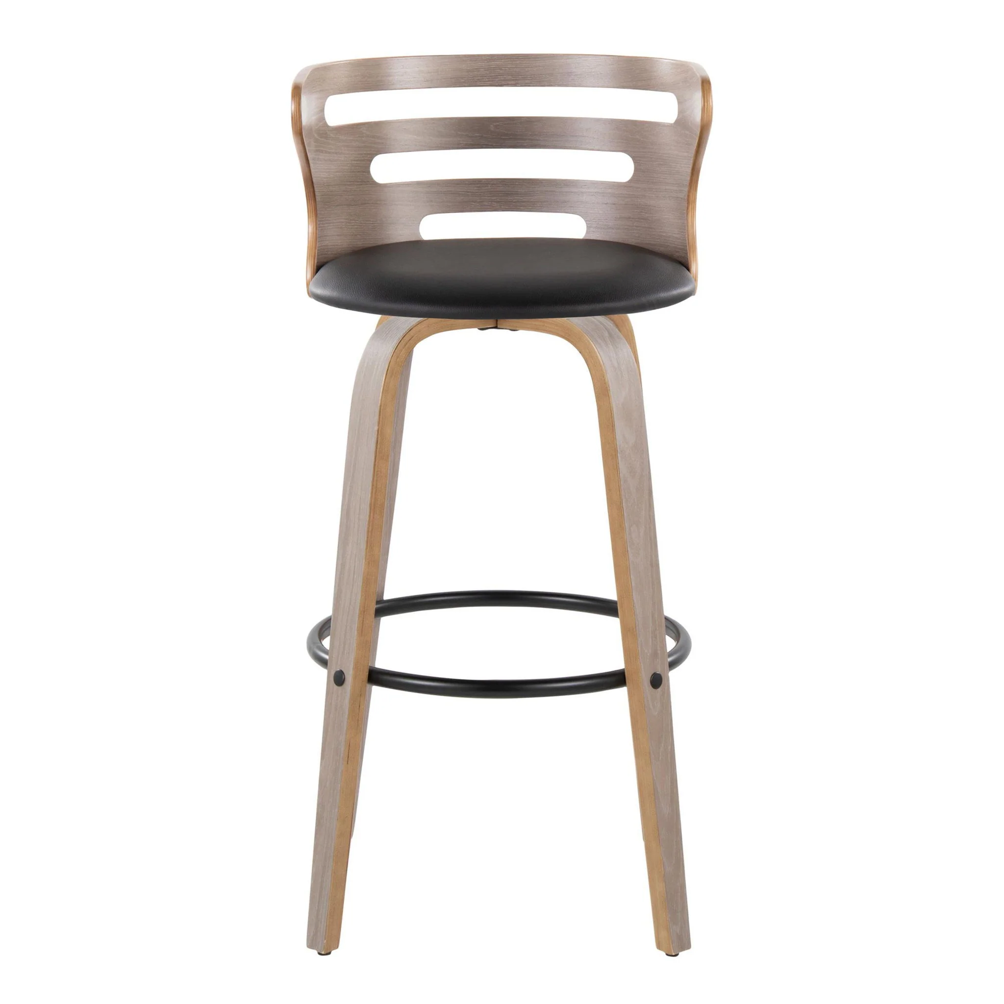 Cosini - Mid Century Modern Fixed Height, Barstool & Swivel And Round Footrest (Set of 2) - Image 10