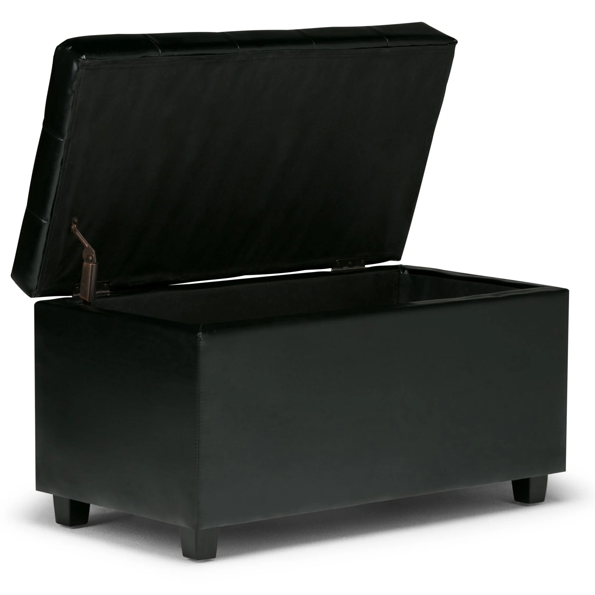 Cosmopolitan - Storage Ottoman - Midnight Black - Image 3