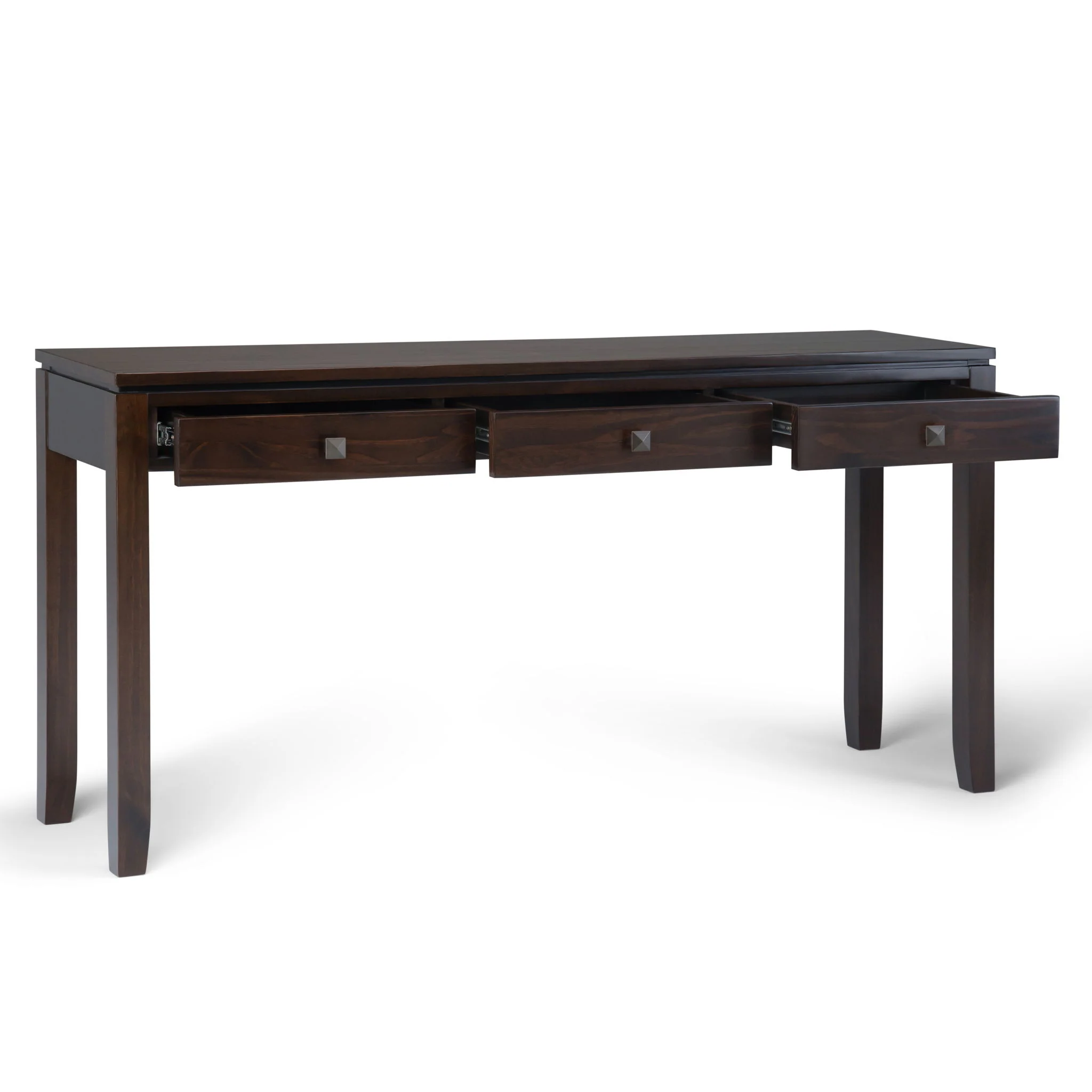 Cosmopolitan - Wide Console Sofa Table - Mahogany Brown - Image 4