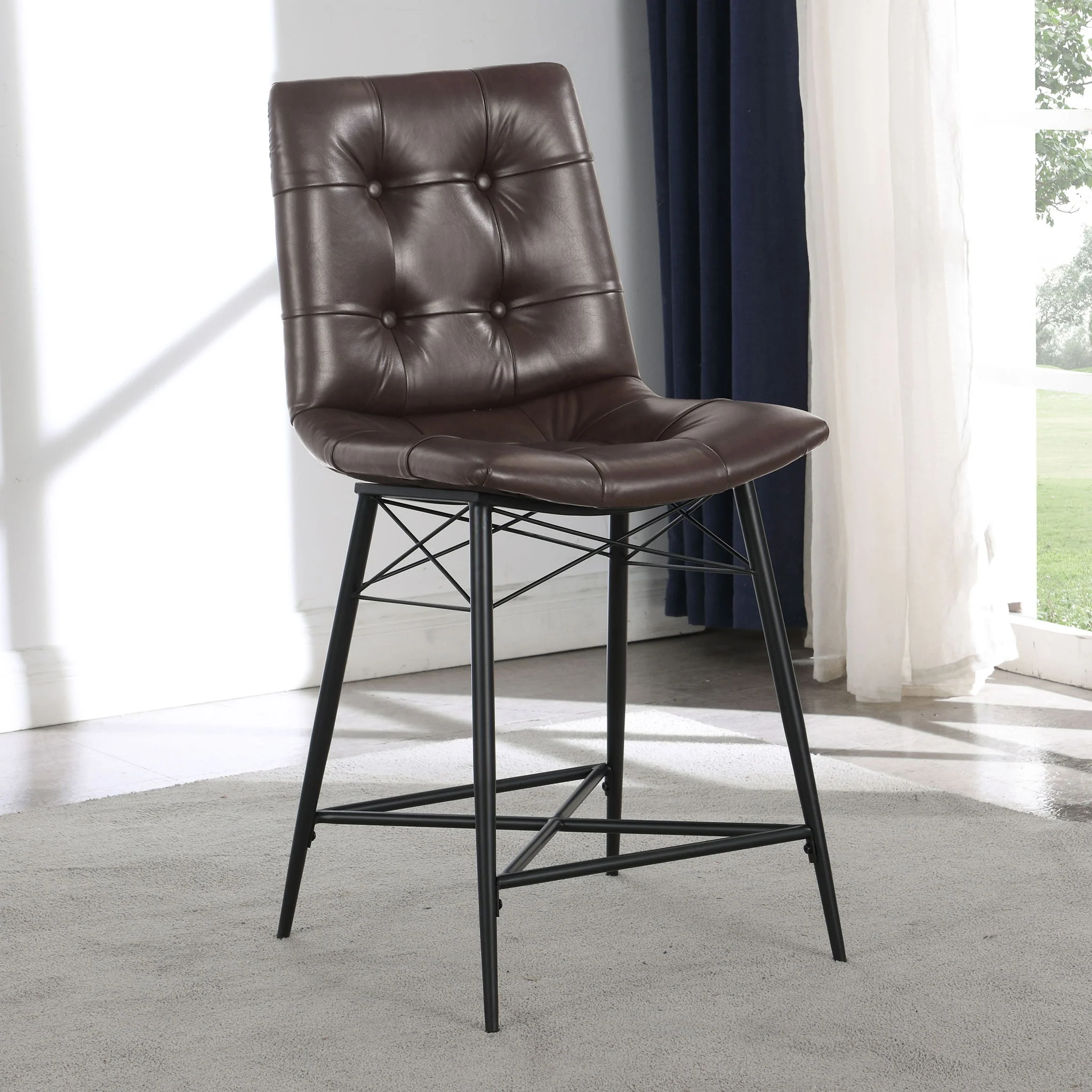Counter Height Stools & Padded Seat (Set of 2) - Image 16