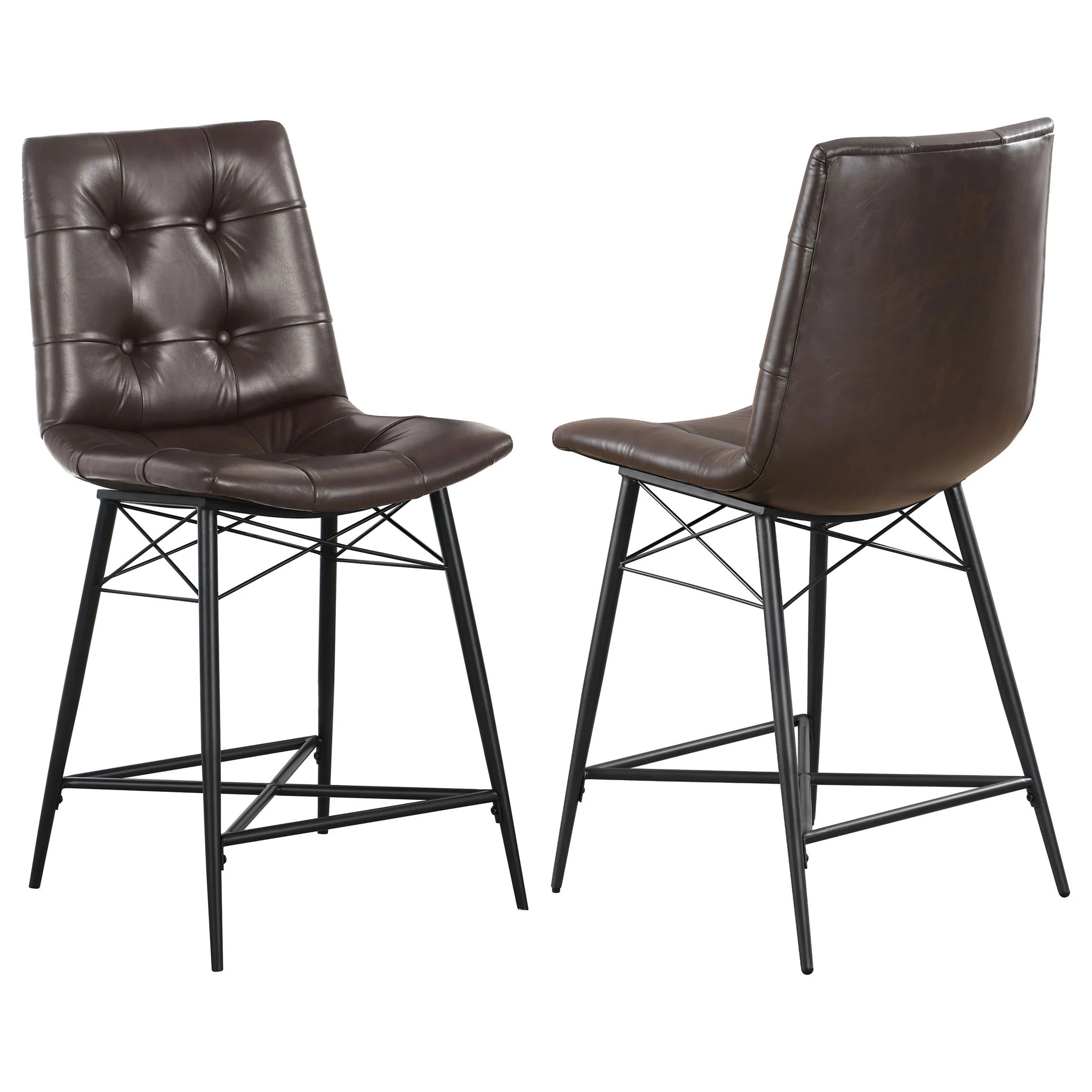 Counter Height Stools & Padded Seat (Set of 2) - Image 2