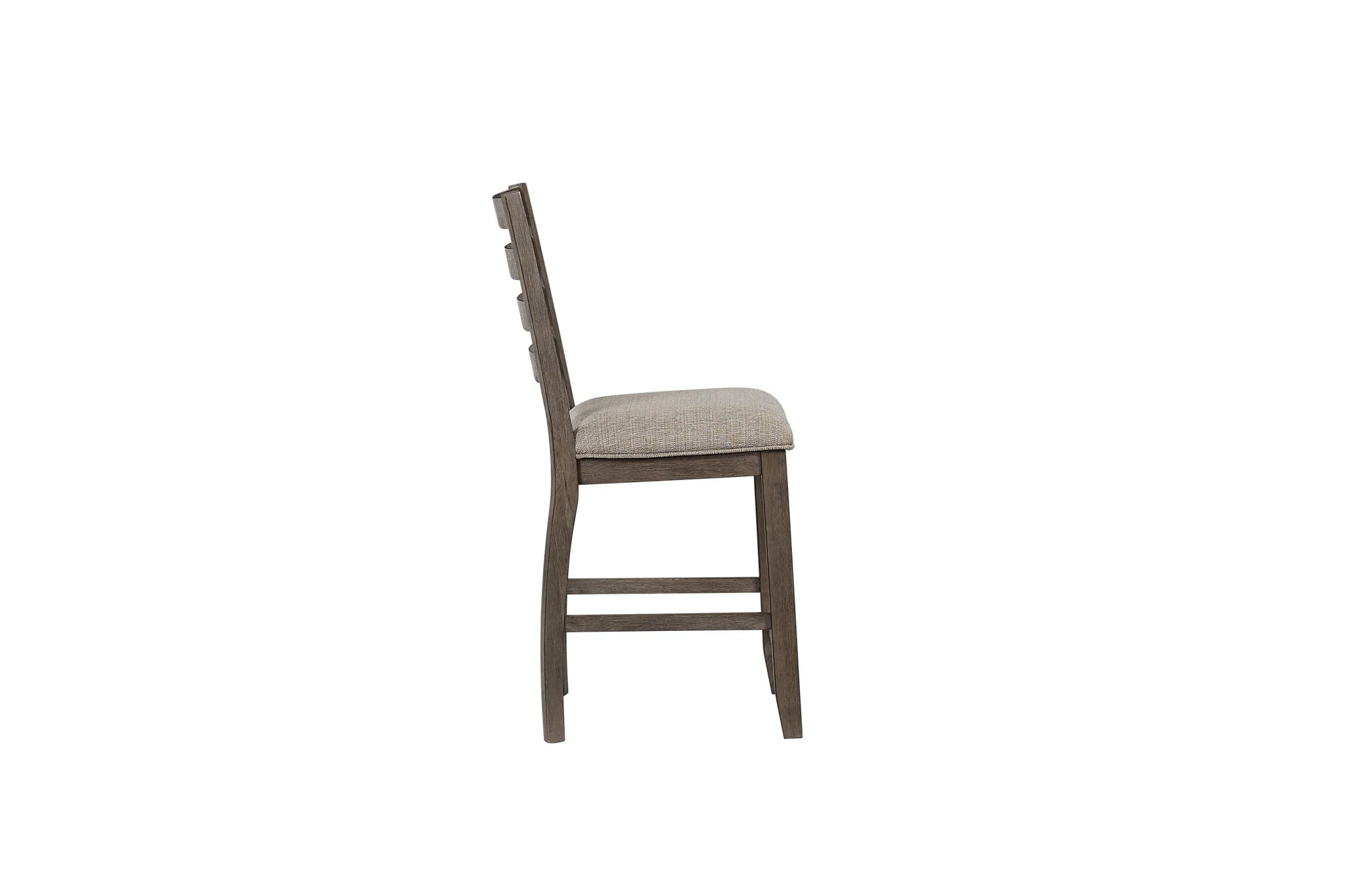 Counter Side Dining Stool With Ladder Back (Set of 2) - Gray - Image 6