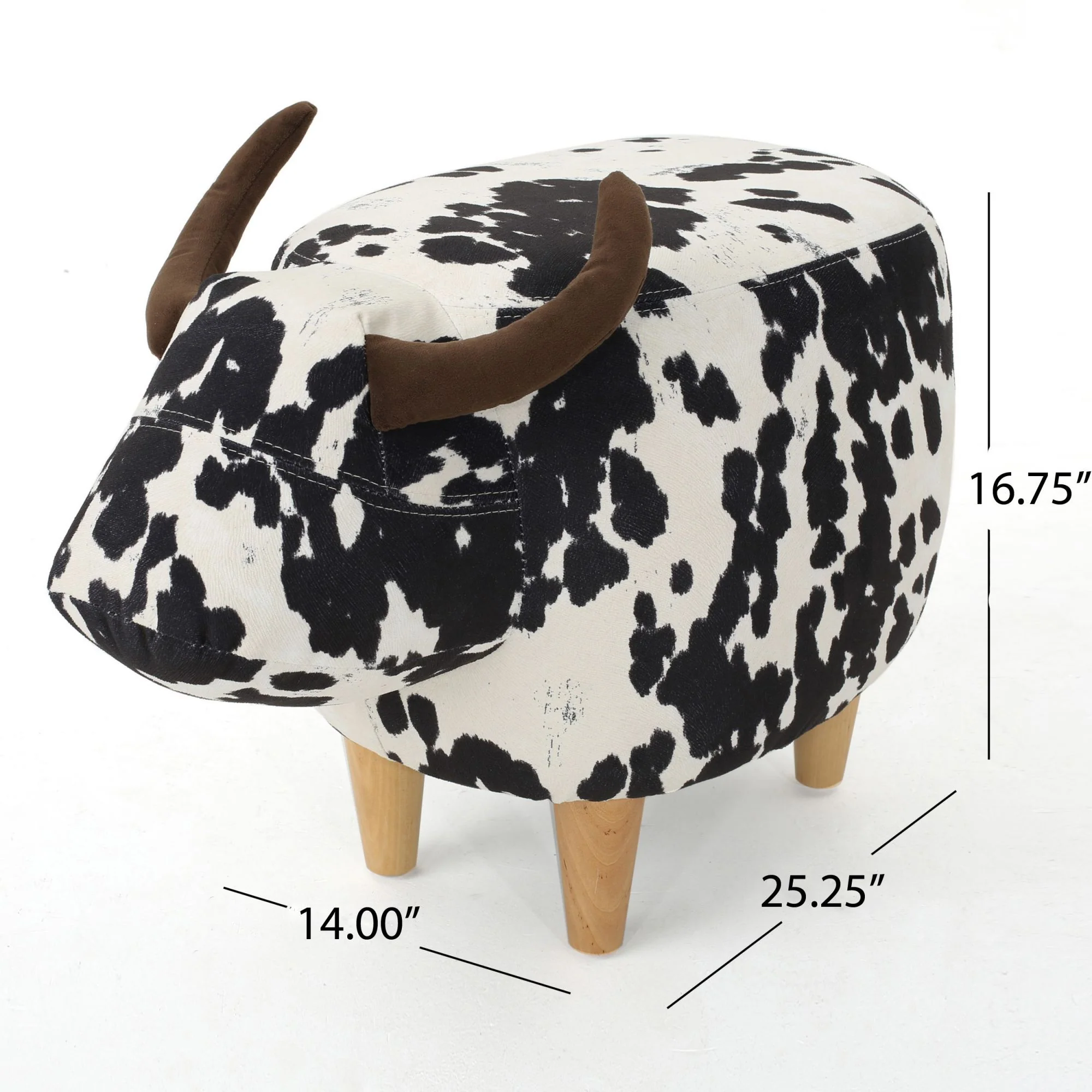 Cow Shaped Ottoman Footstool - Image 16