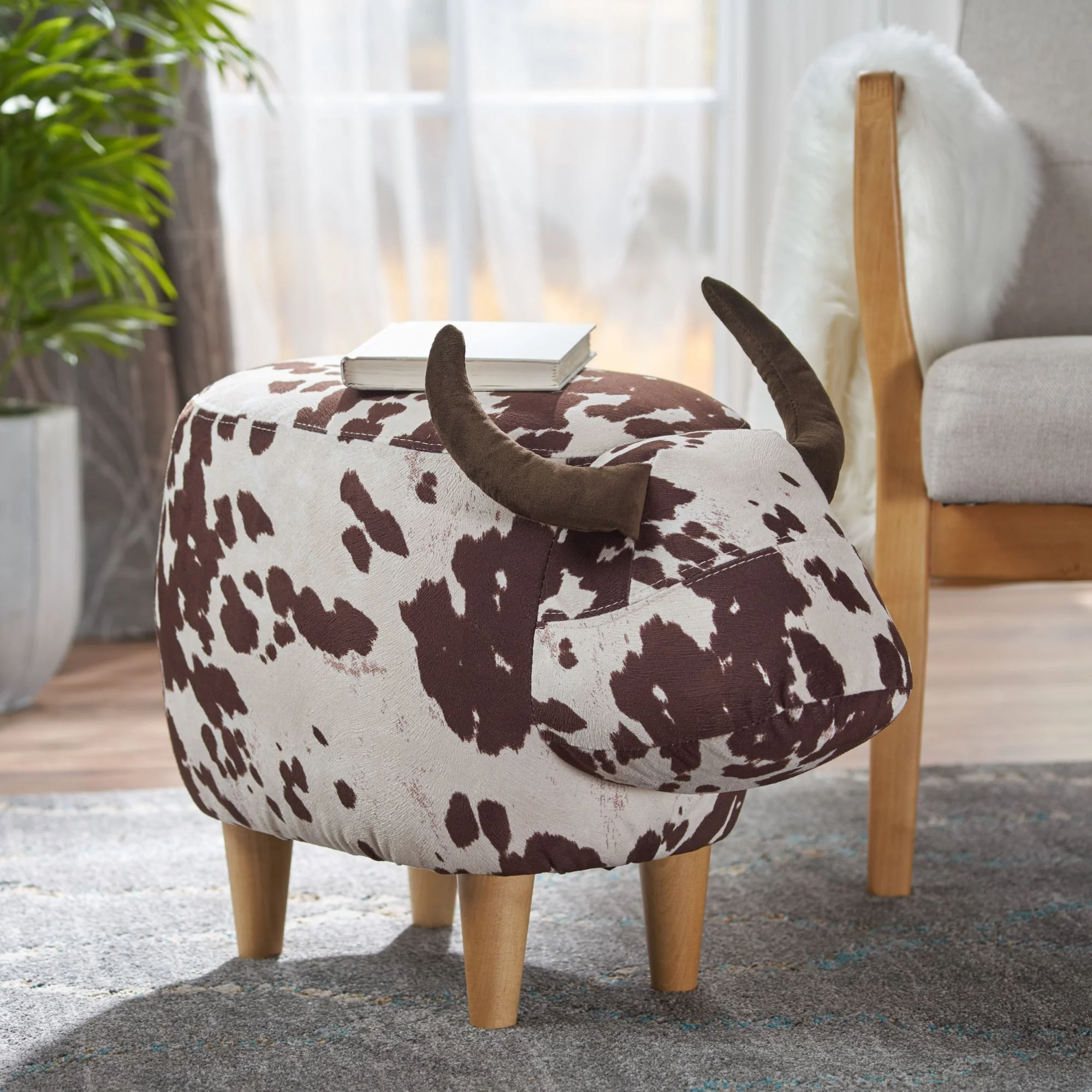 Cow Shaped Ottoman Footstool - Image 18