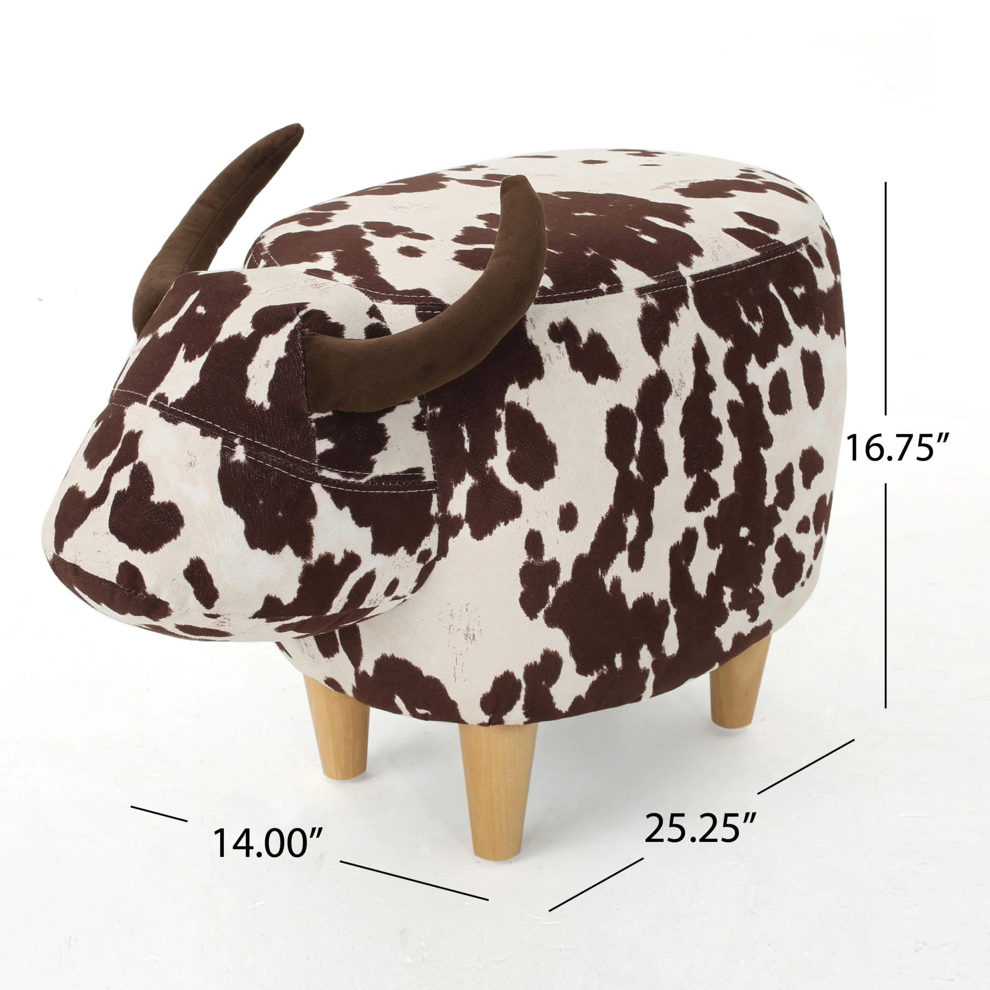 Cow Shaped Ottoman Footstool - Image 6