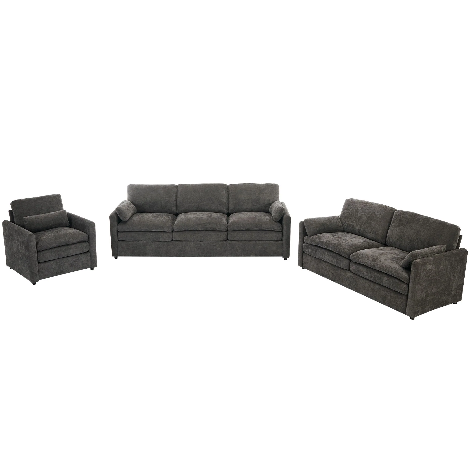 Cozy Upholstered Sofa Set For Living Room - Image 2