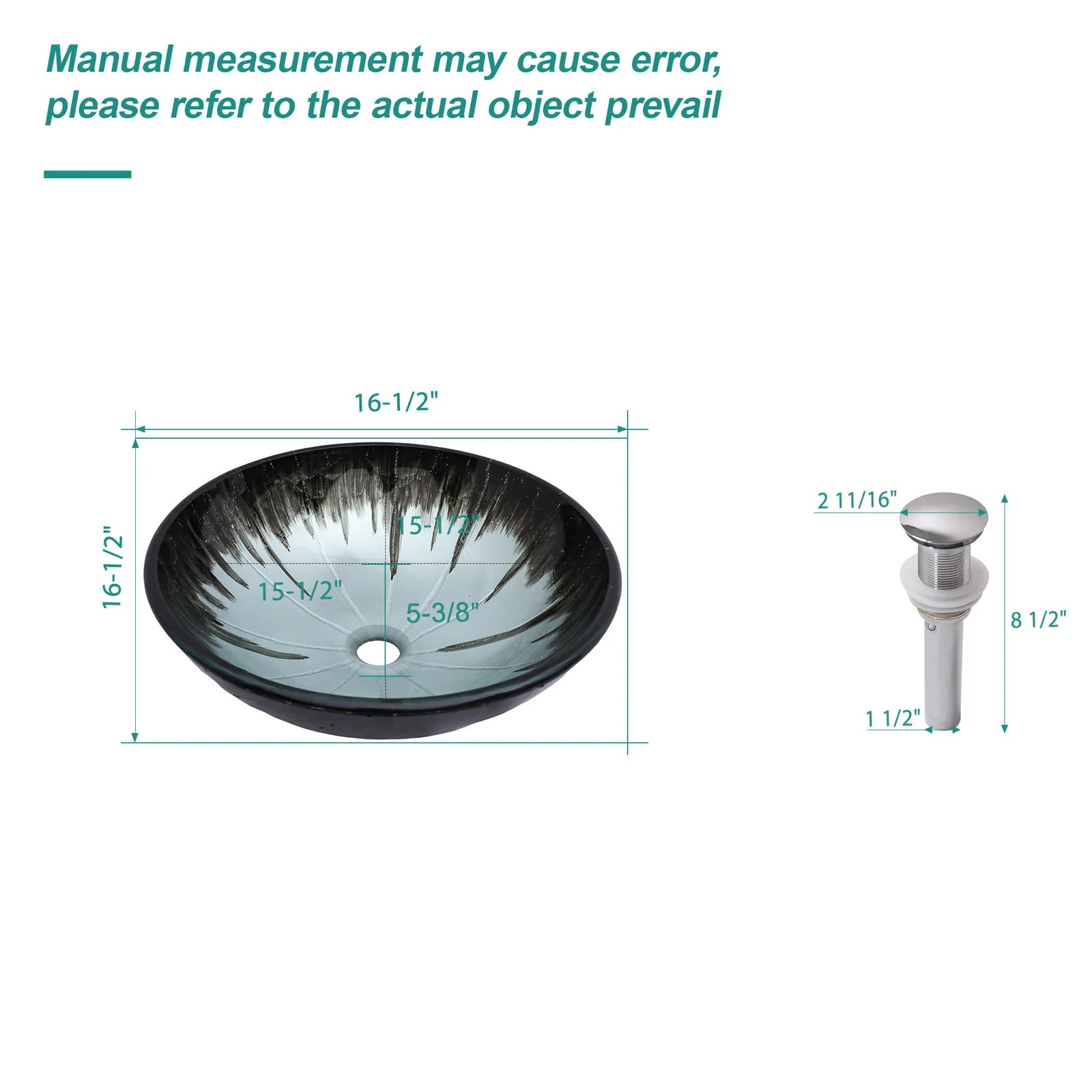 Crackle Vessel Sink With Pop Up Drain, Oval Bathroom Basin - Gray - Image 9