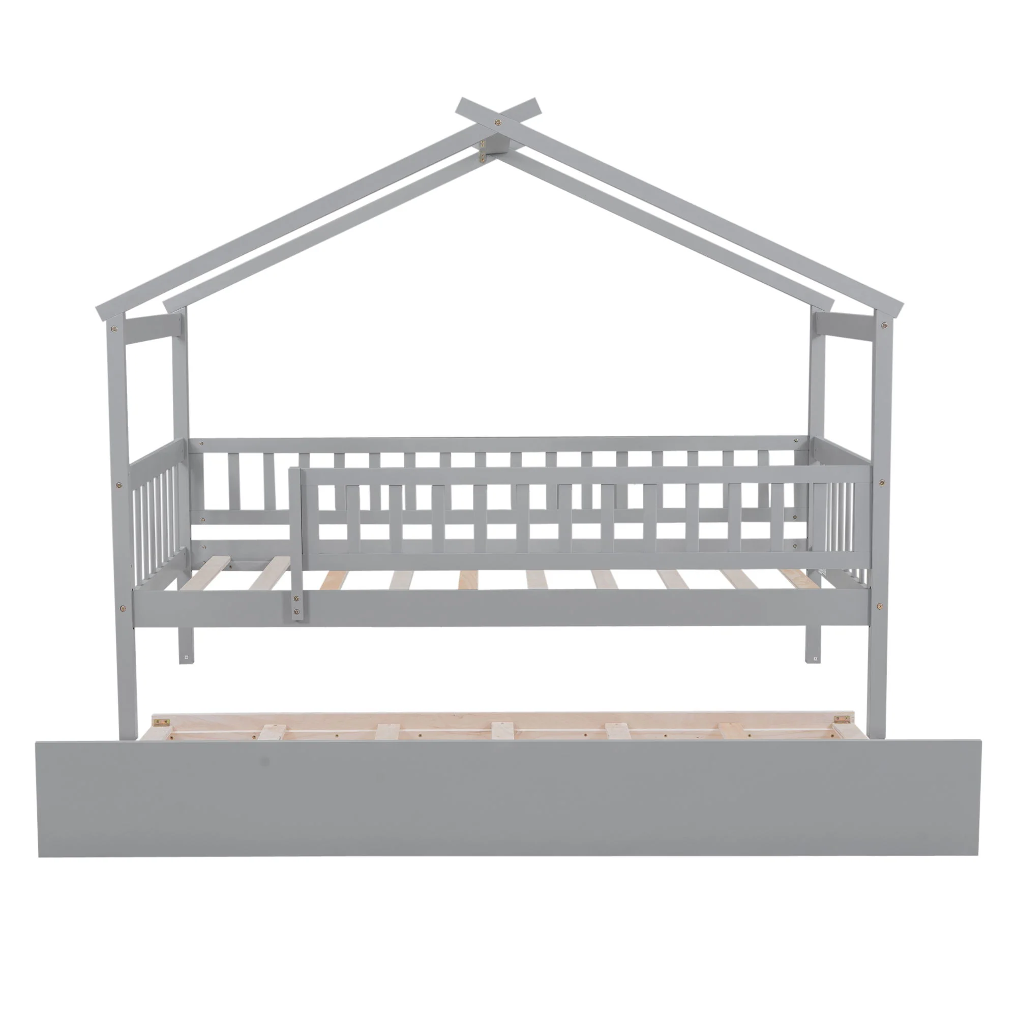 Creativity House Bed With Twin Size Trundle - Image 5
