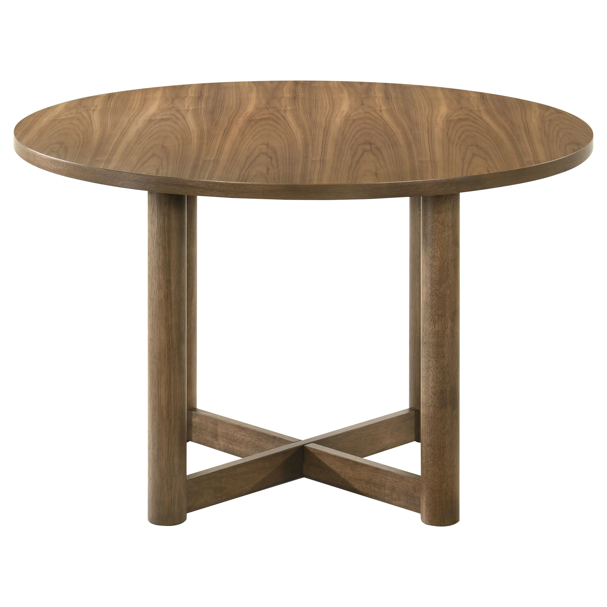 Crestmore 46-Inch Round Walnut Dining Table - Image 2
