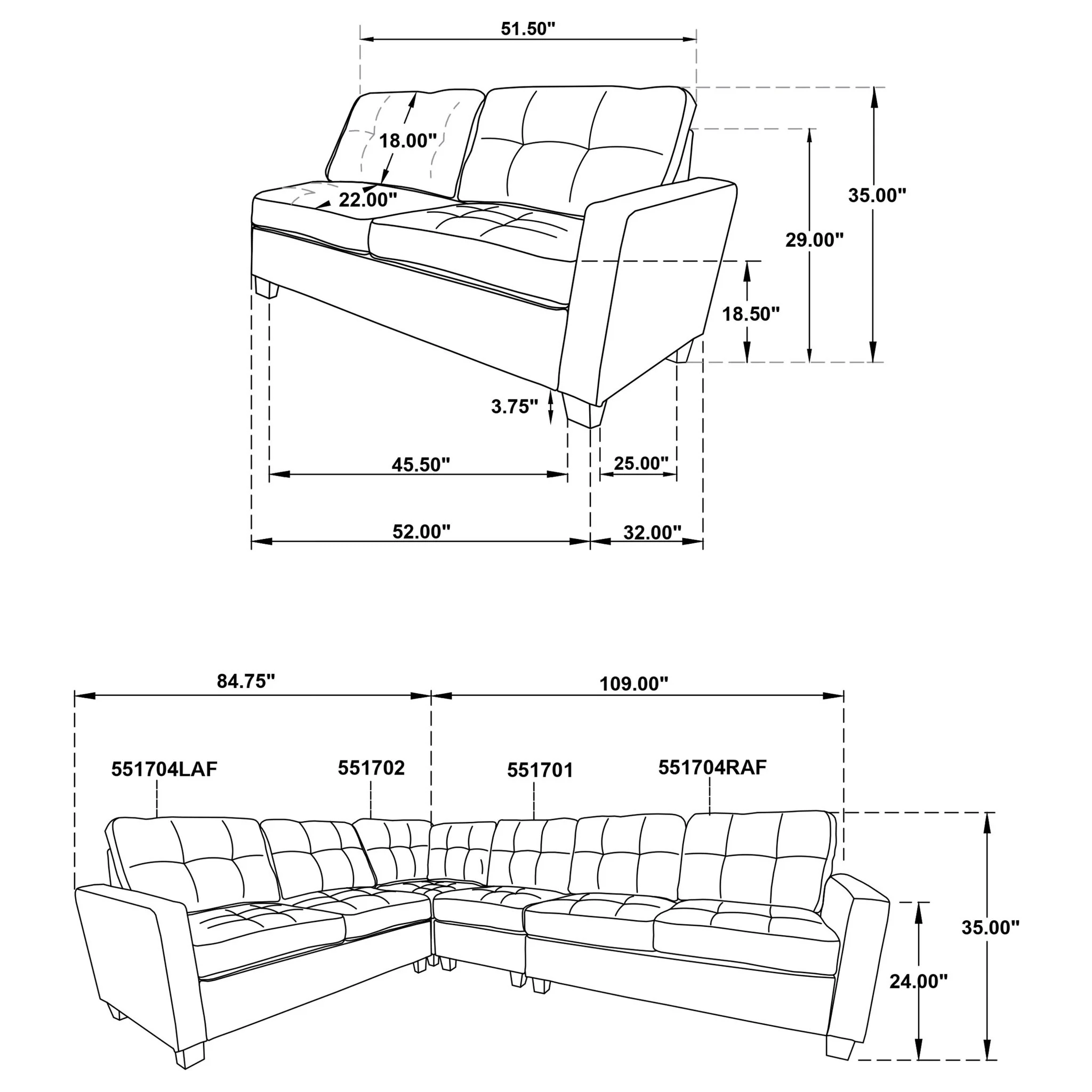Creston - Upholstered Sectional Sofa - Image 17