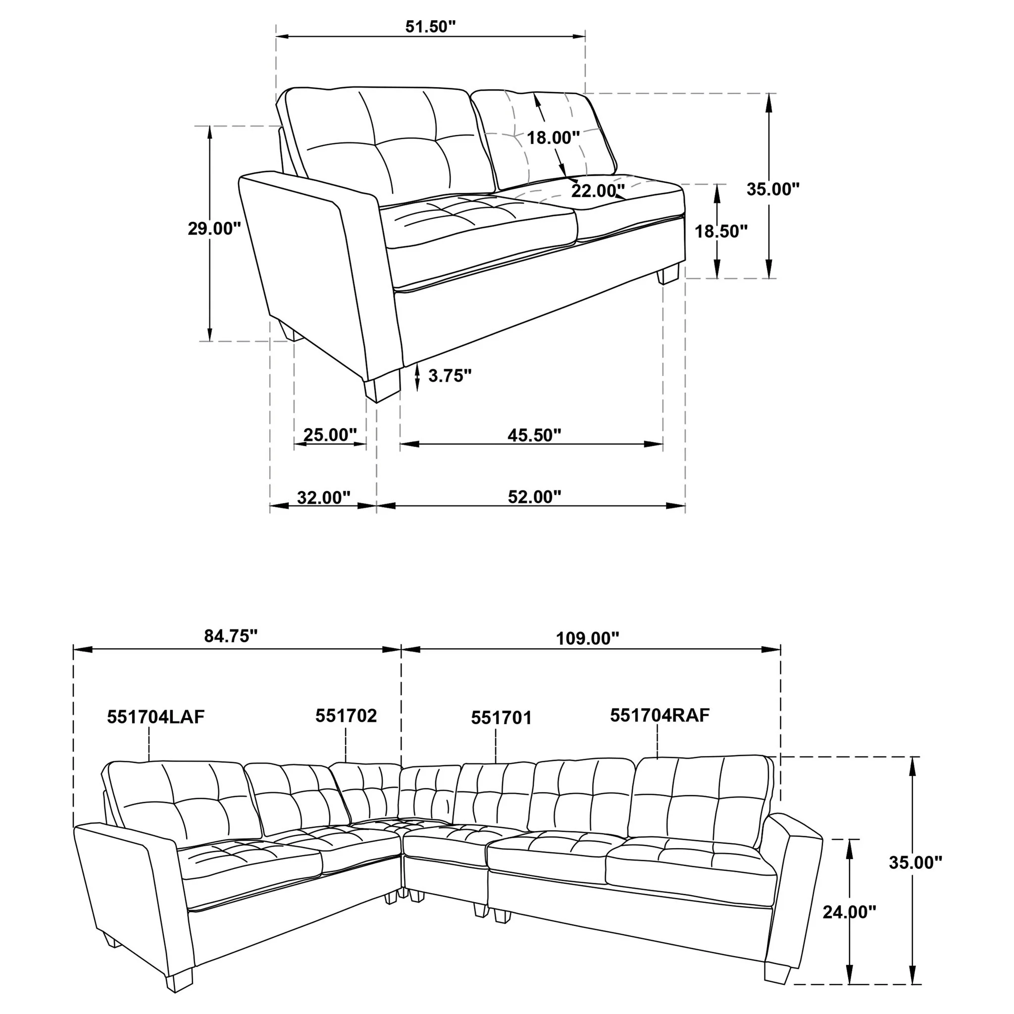 Creston - Upholstered Sectional Sofa - Image 4