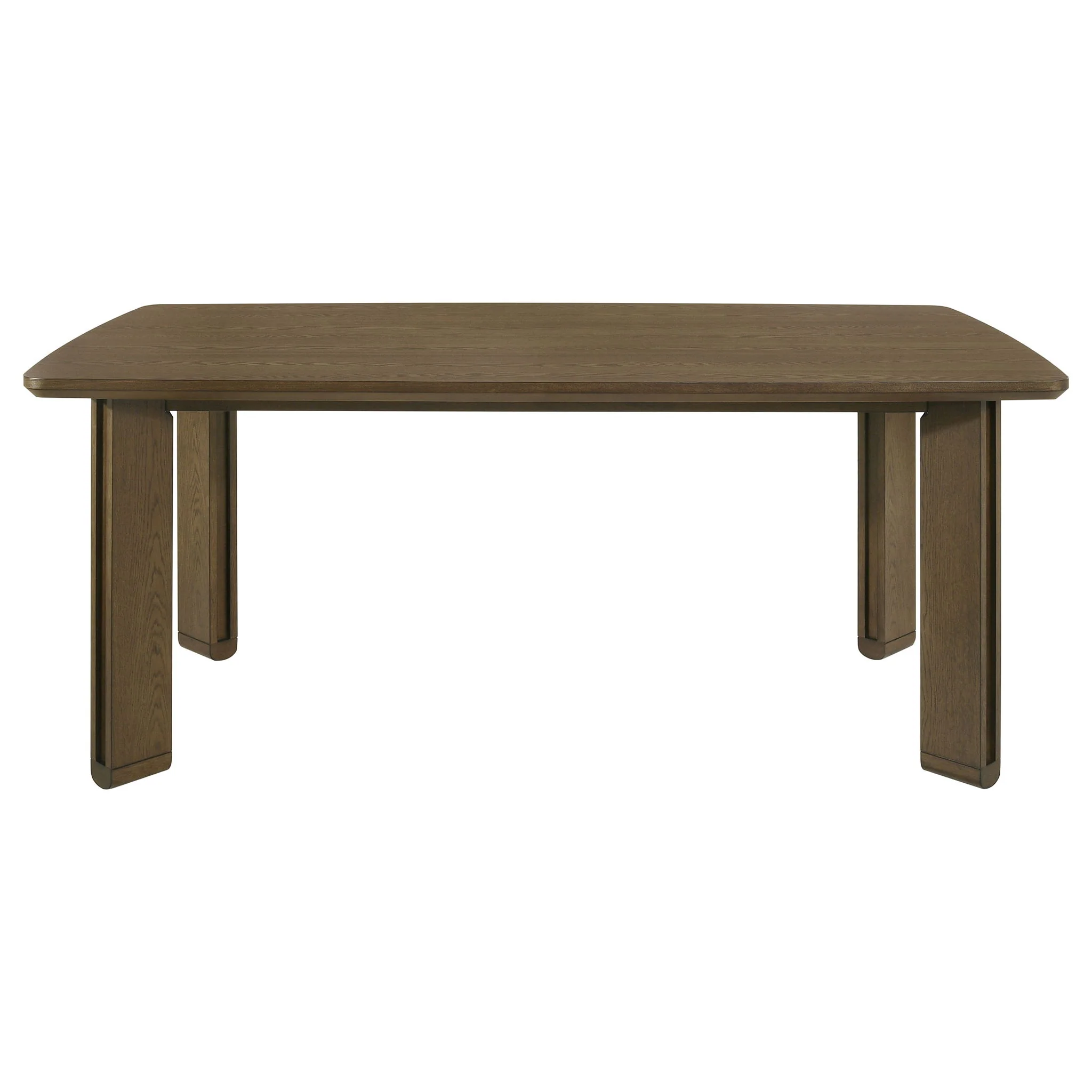 Crispin - 7 Piece Rectangular Dining Table Set With Upholstered Chairs - Brown - Image 4
