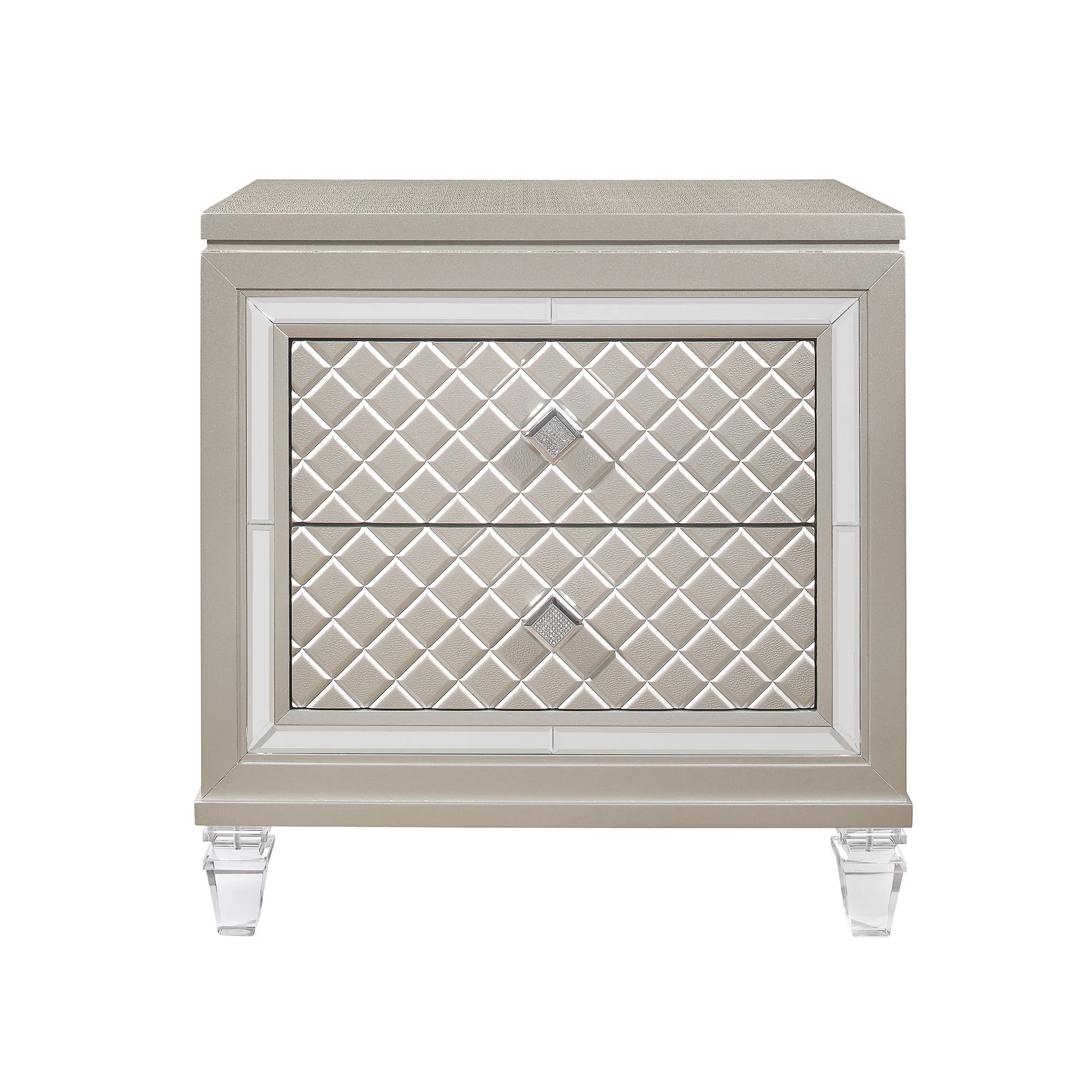Cross - Glam Nightstand - Champagne - Image 4