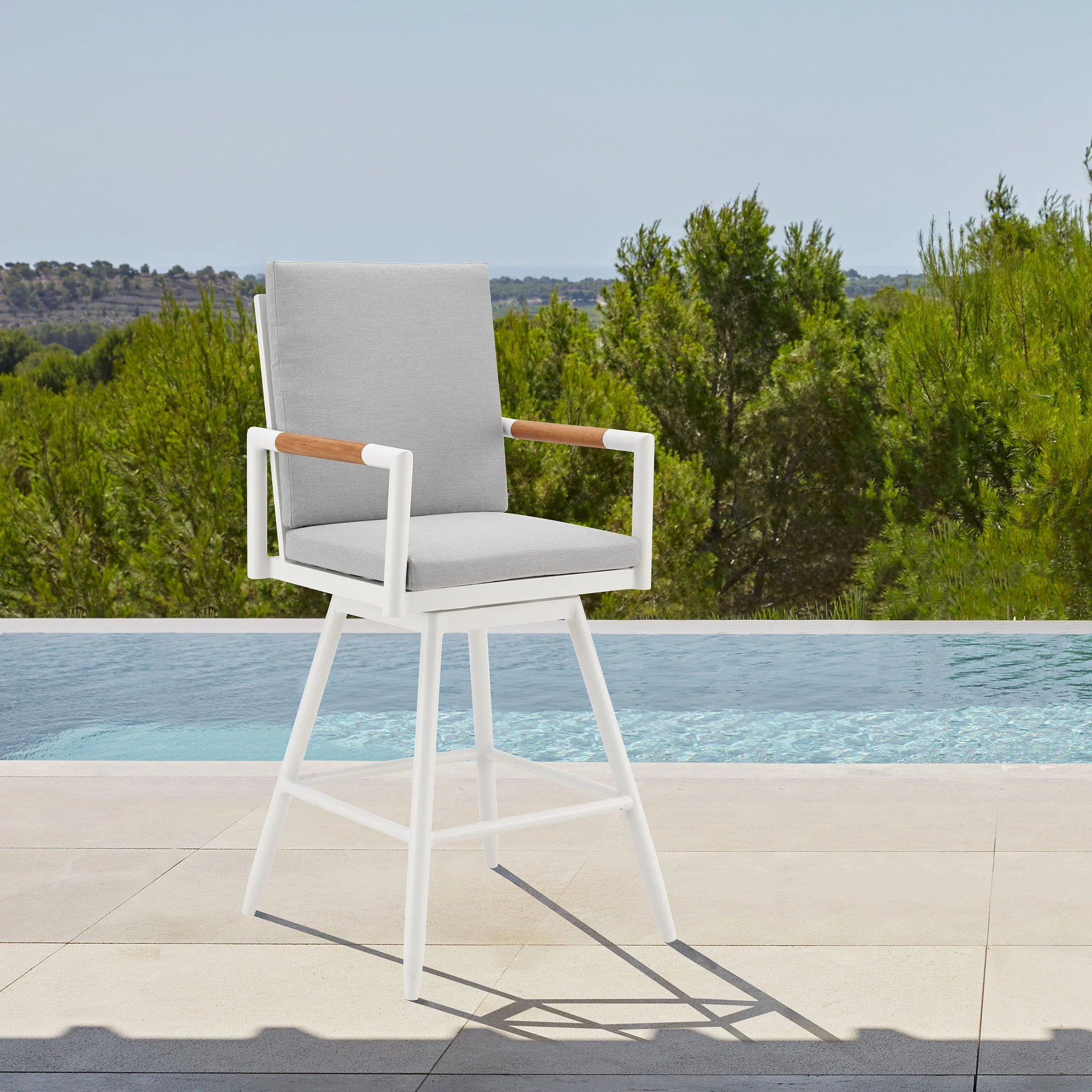 Crown - Outdoor Patio Swivel Bar Stool - Image 35