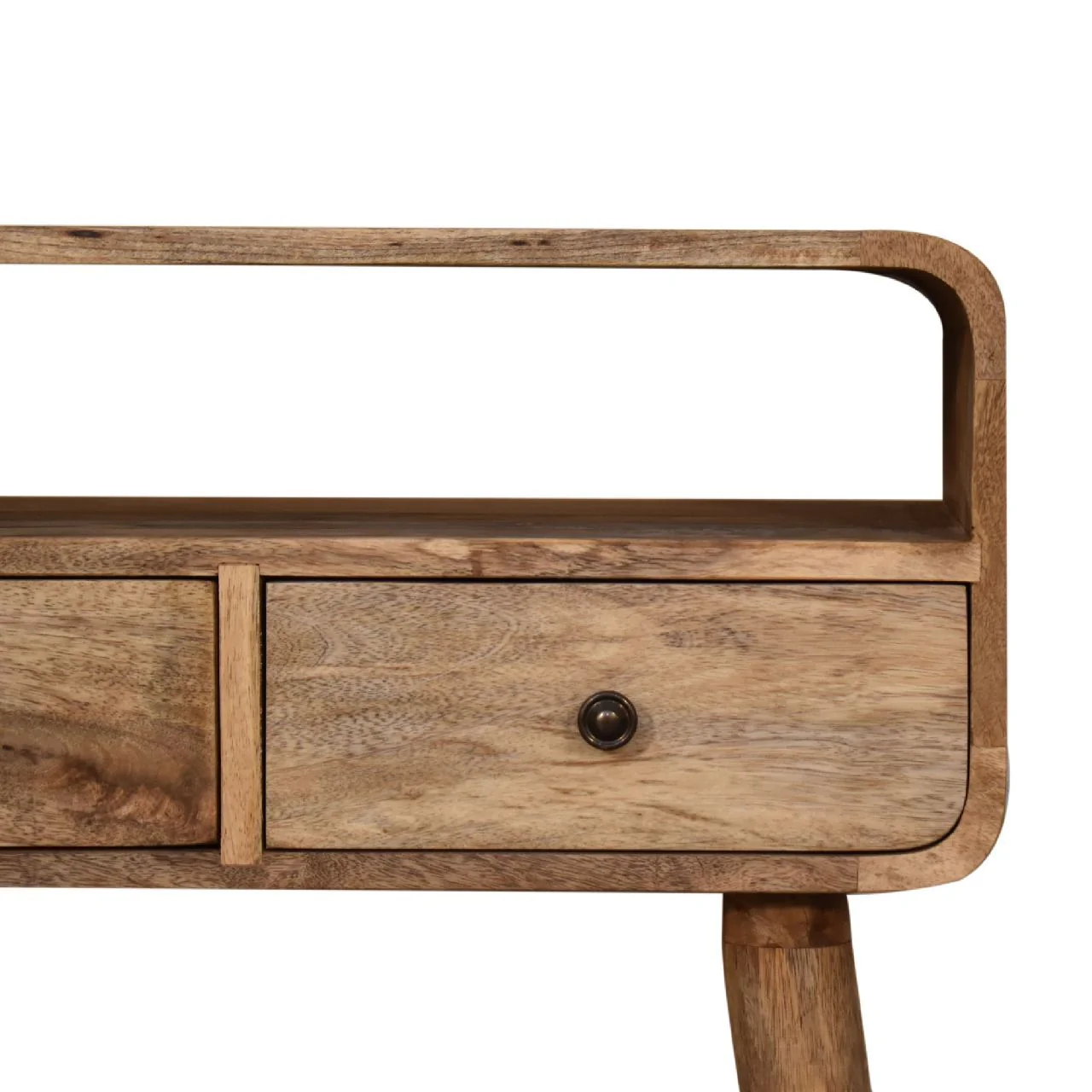 Curved Chestnut Console Table - Image 8
