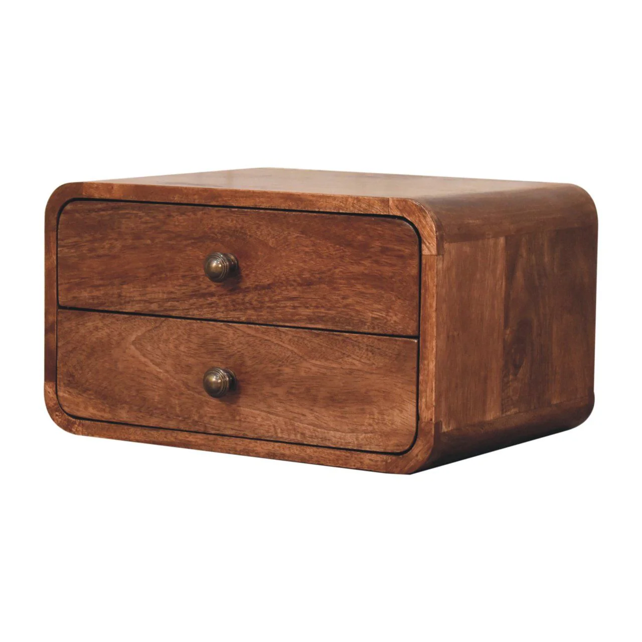 Curved Wall Mounted Bedside Nightstand - Image 5