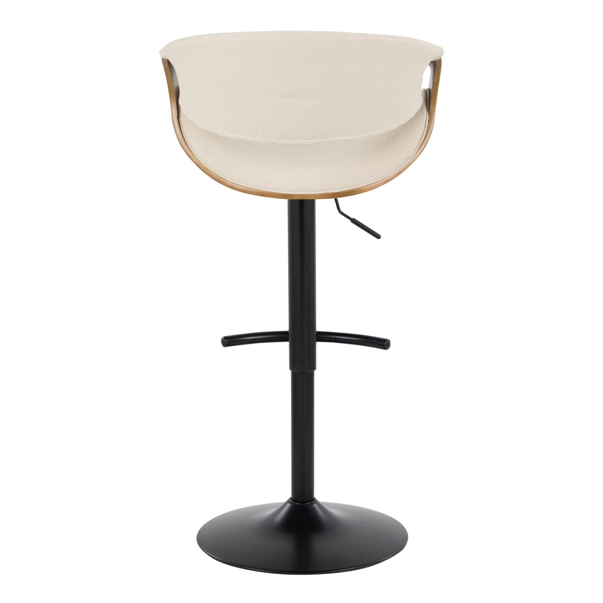 Curvo - Mid Century Modern Adjustable Barstool With Swivel & Rounded T Footrest (Set of 2) - Image 17