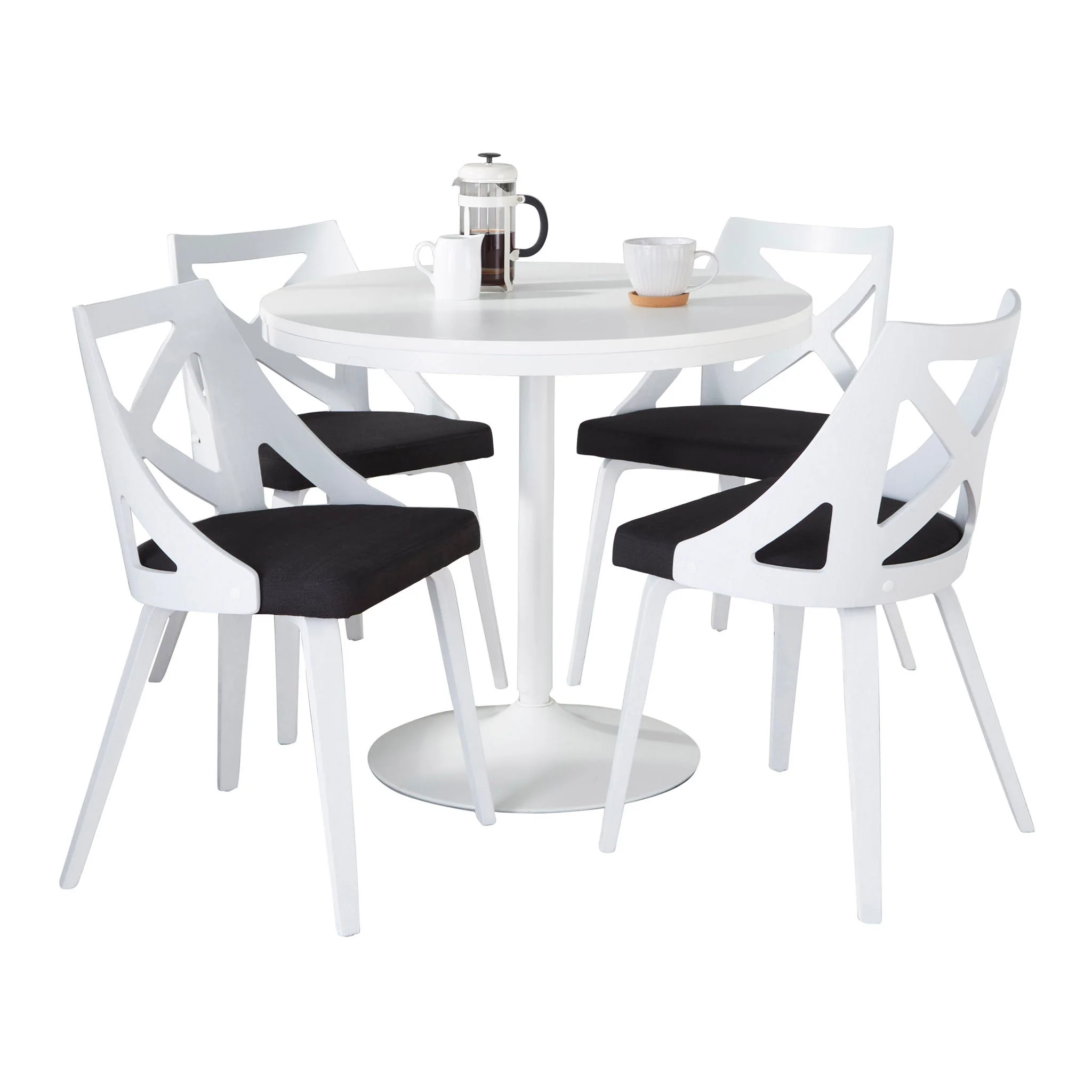 Dakota Charlotte - 5 Piece Contemporary Design, Dining Set - Image 3