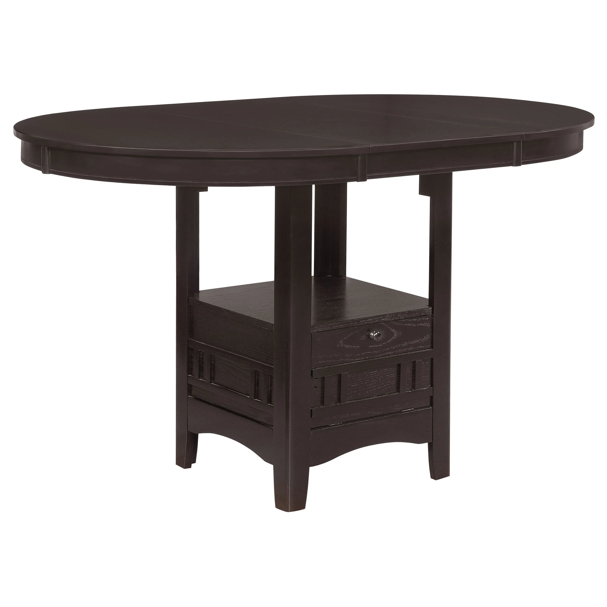 Danford - 5 Piece Counter Height Dining Set With Upholstered Stools - Espresso - Image 3
