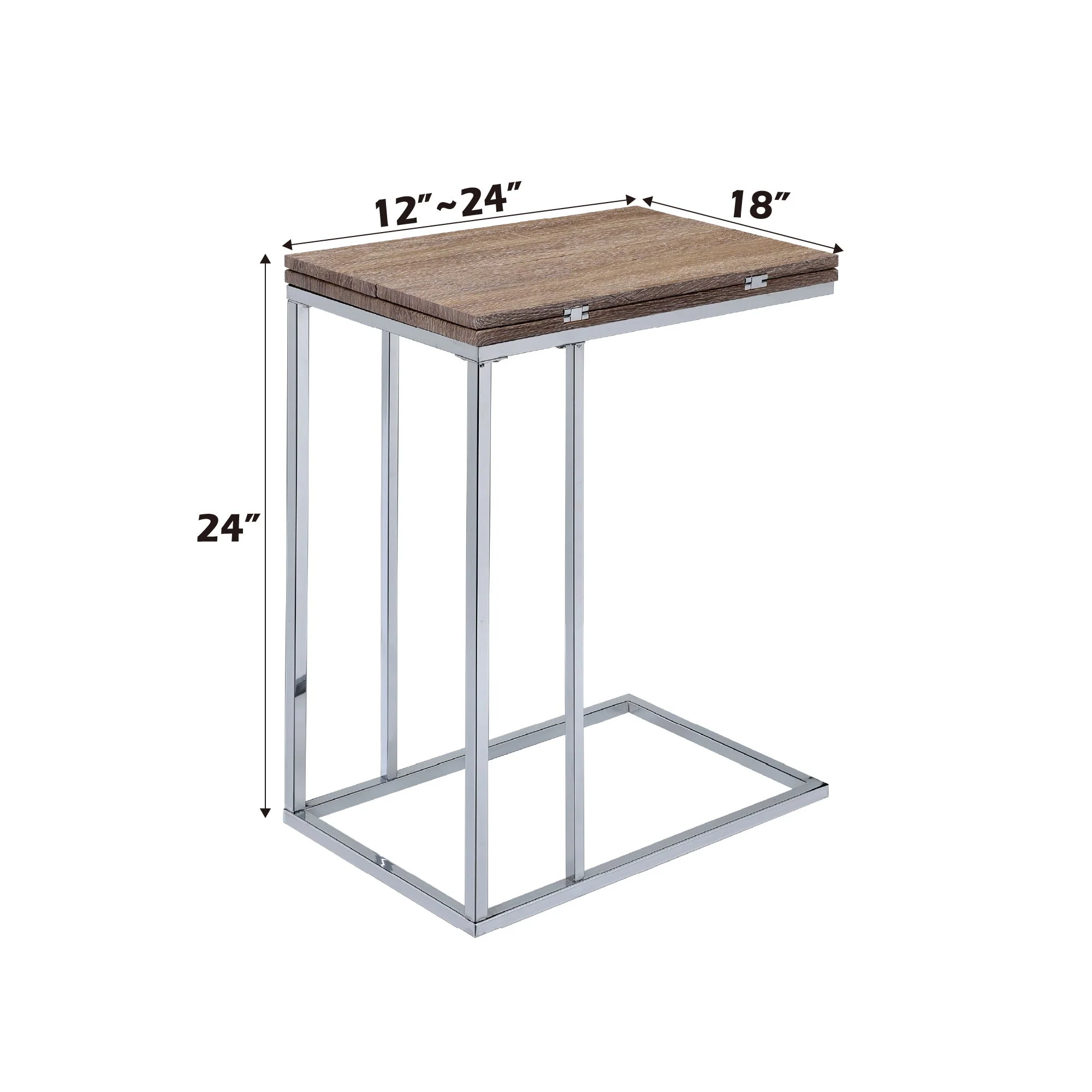 Danson - Weathered Accent Table - Oak - Image 8