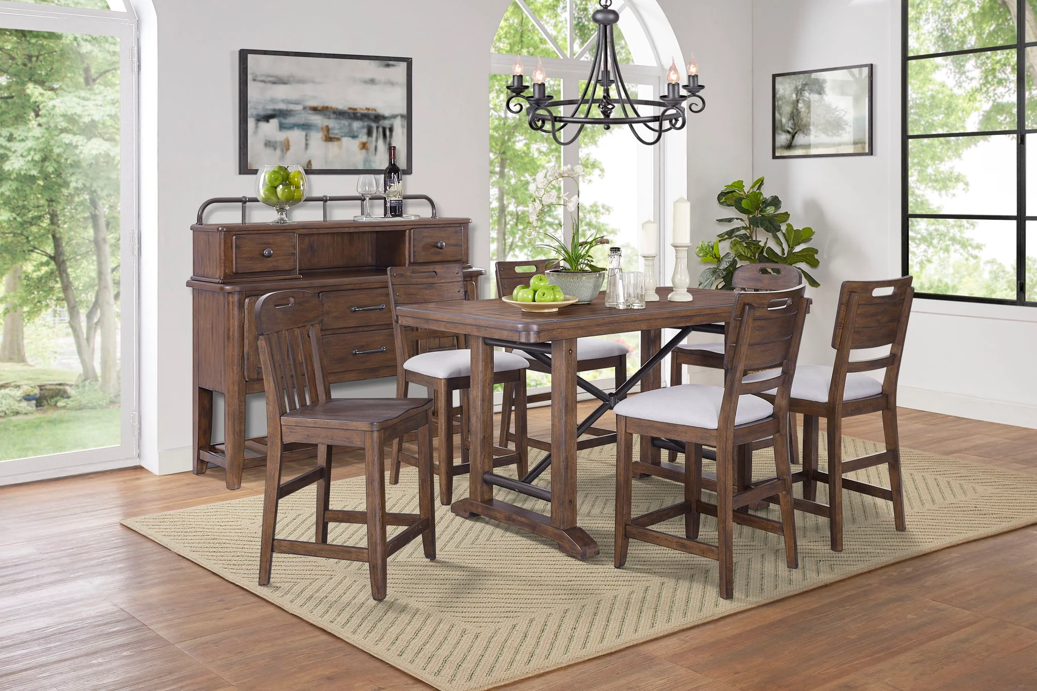 Danville - Rectangular Dining Table - Spice Brown - Image 2
