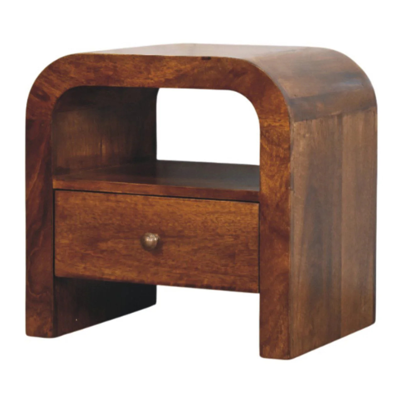 Darcy - Nightstand With Drawer And Open Shelf - Brown - Image 8