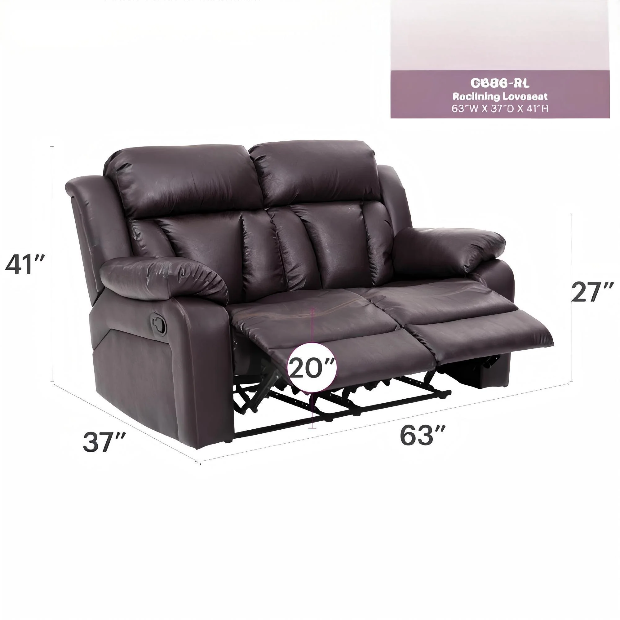 Daria - Cozy Padded Love Seat For Relaxation - Image 10