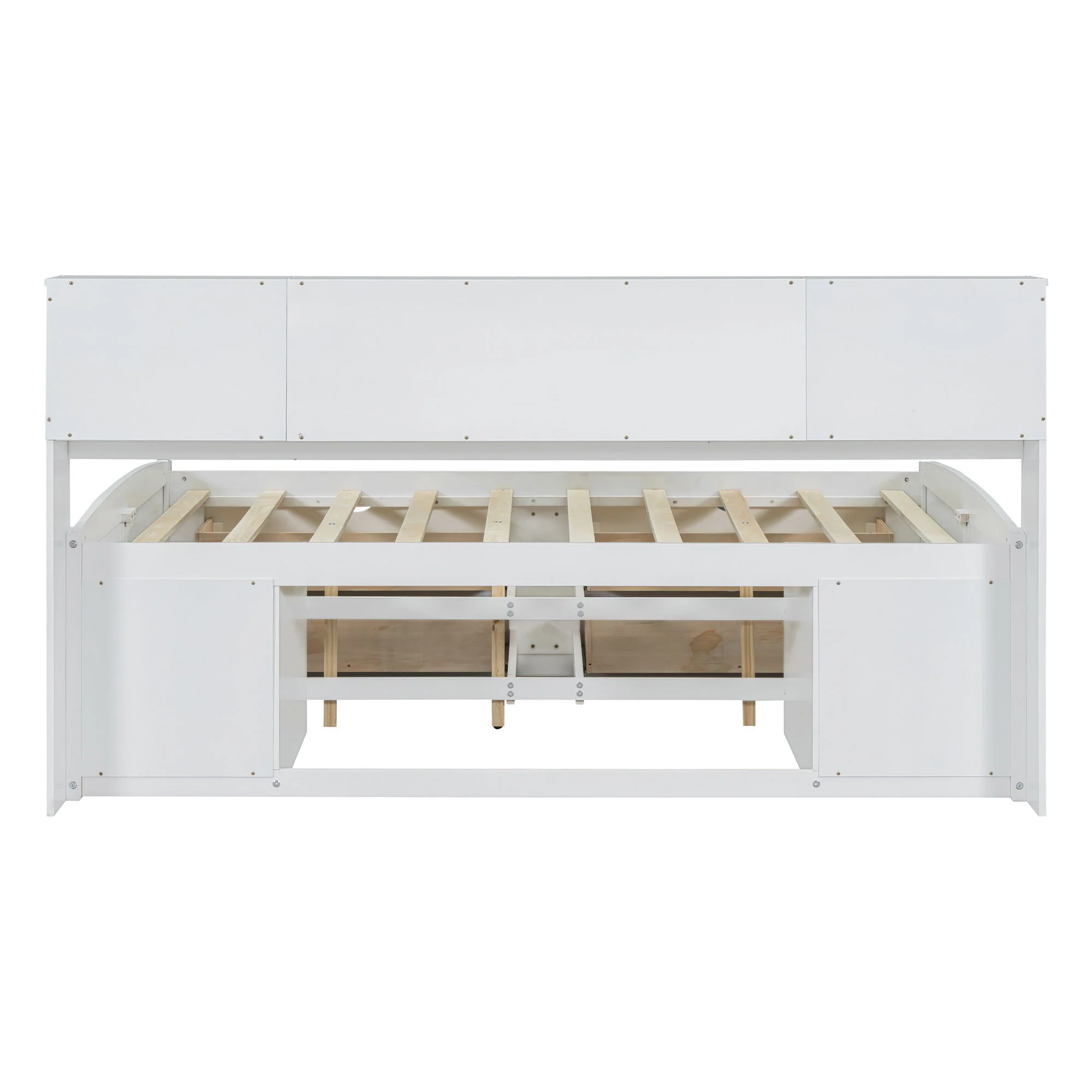 Daybed With 2 Bedside Cabinets, Upper Shelves And 4 Drawers - Image 17