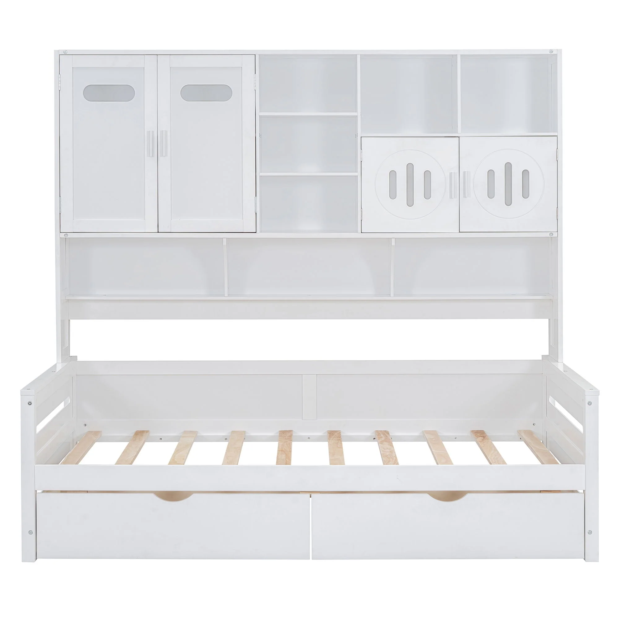 Daybed With All-In-One Cabinet And Shelf - Image 46