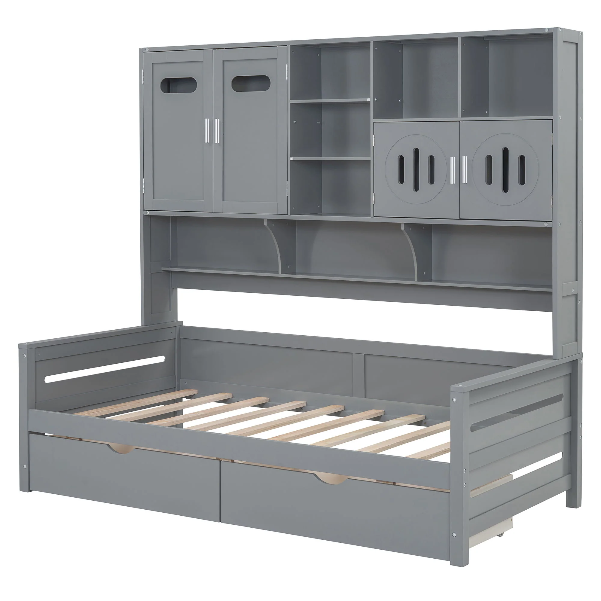 Daybed With All-In-One Cabinet And Shelf - Image 81