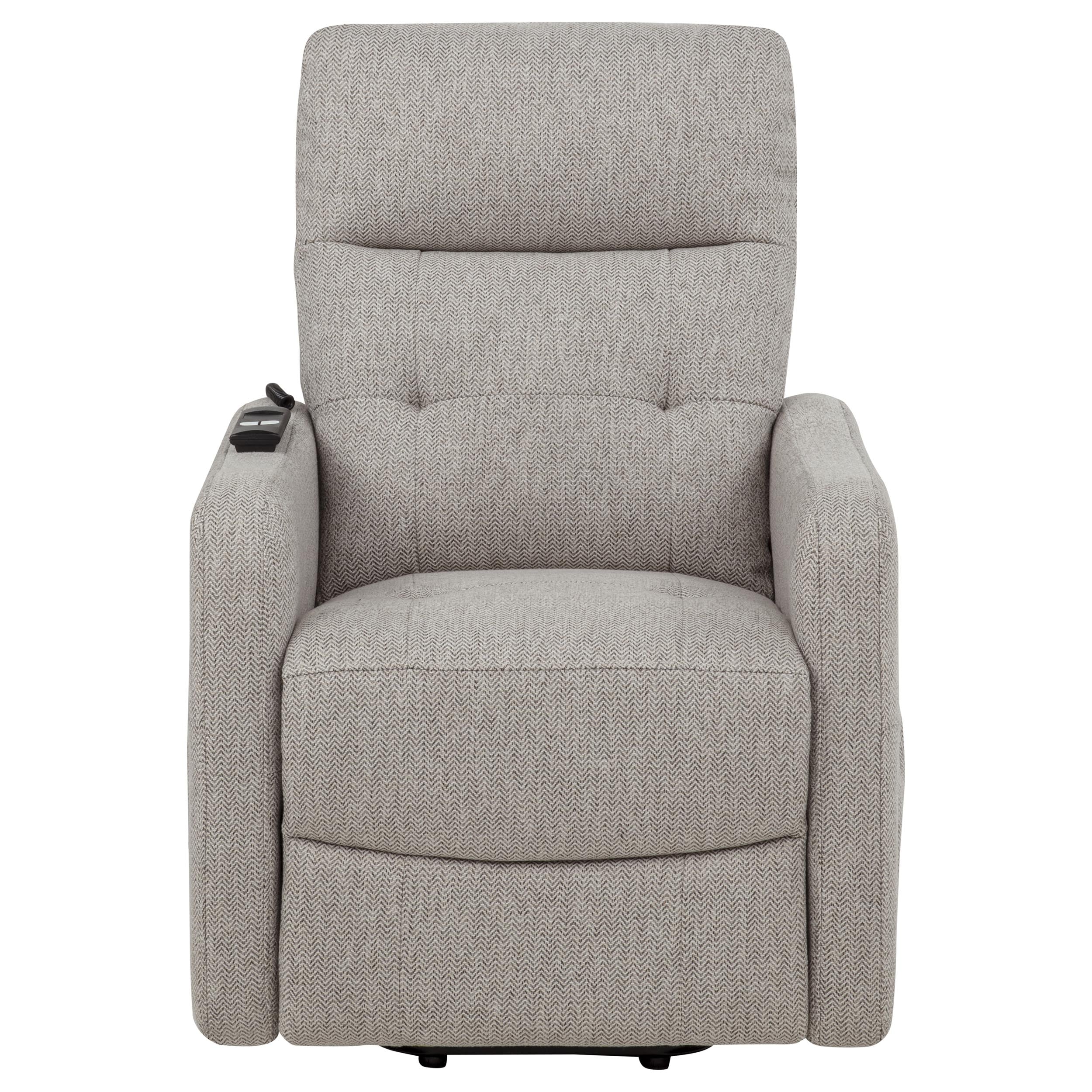 Dayes Upholstered Power Lift Recliner Chair Taupe - Image 8
