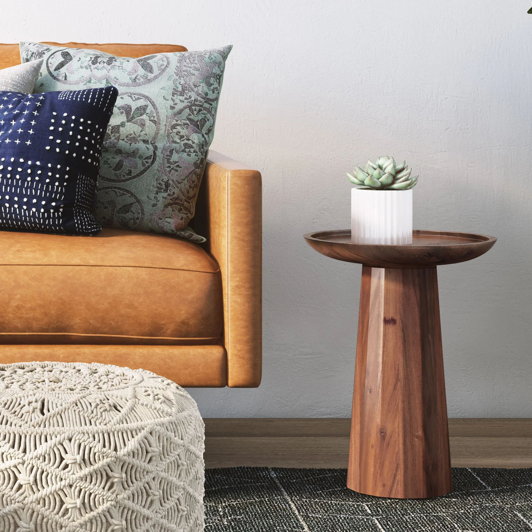 Dayton - Handcrafted Wooden Accent Table - Image 7