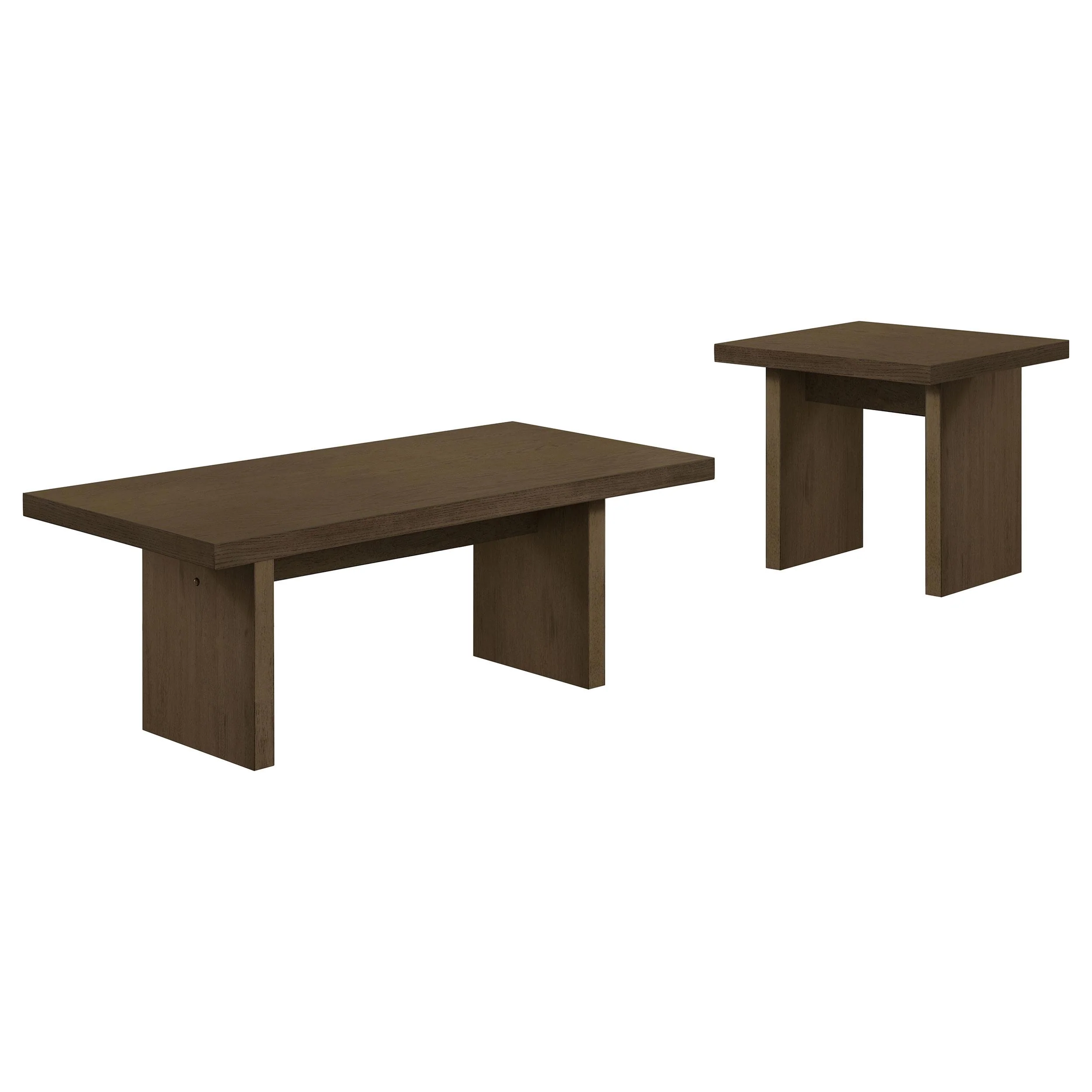 Decker 47-Inch Rectangular Cocktail Coffee Table in Walnut - Image 2