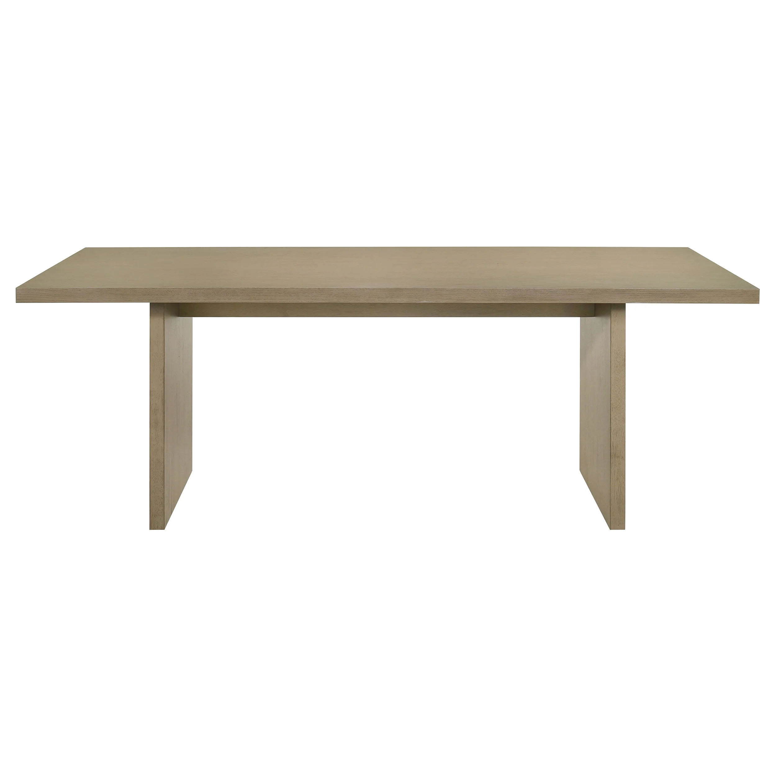 Decker 7-Piece 82-Inch Dining Set - Natural Oak and Grey - Image 2