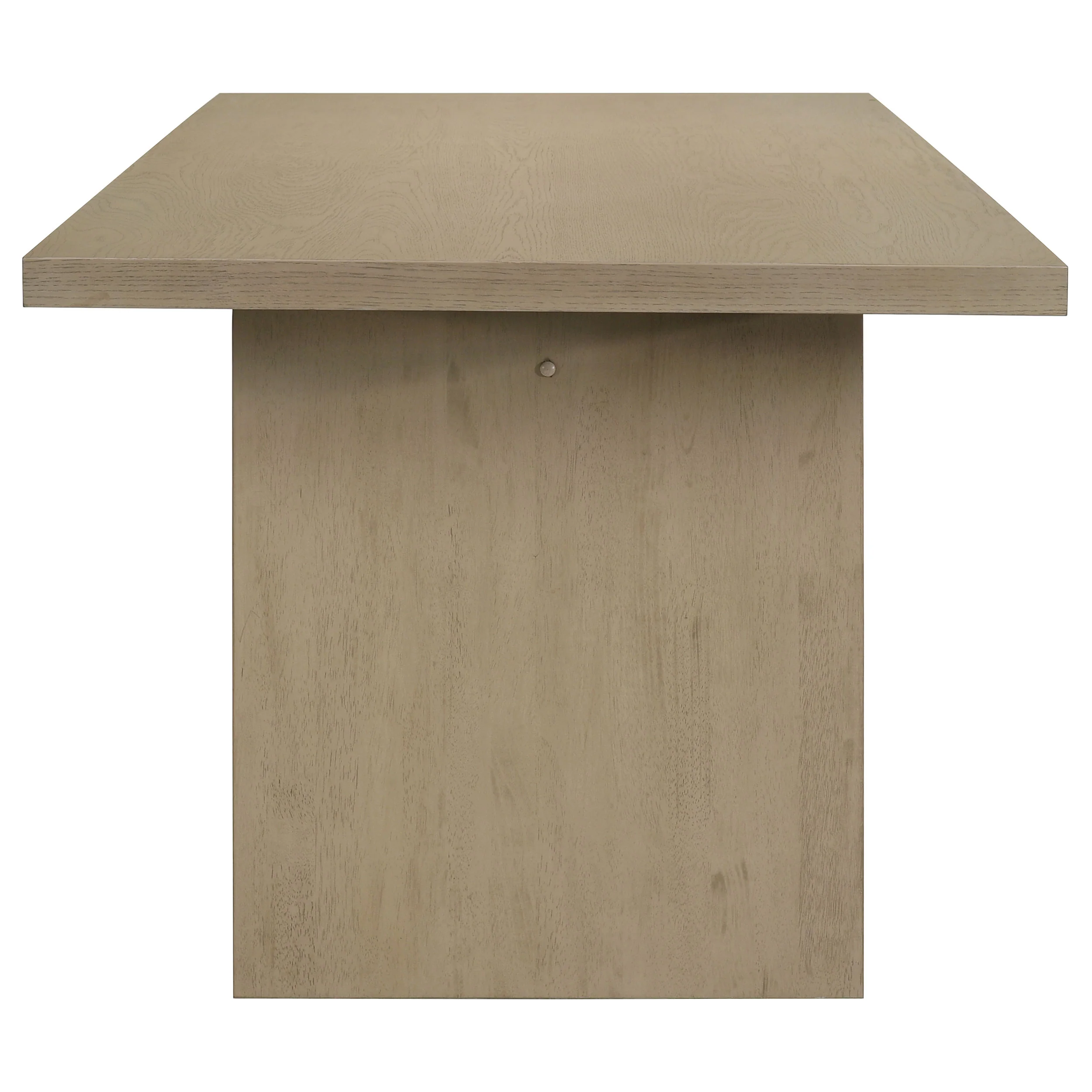 Decker 7-Piece 82-Inch Dining Set - Natural Oak & Cream - Image 4