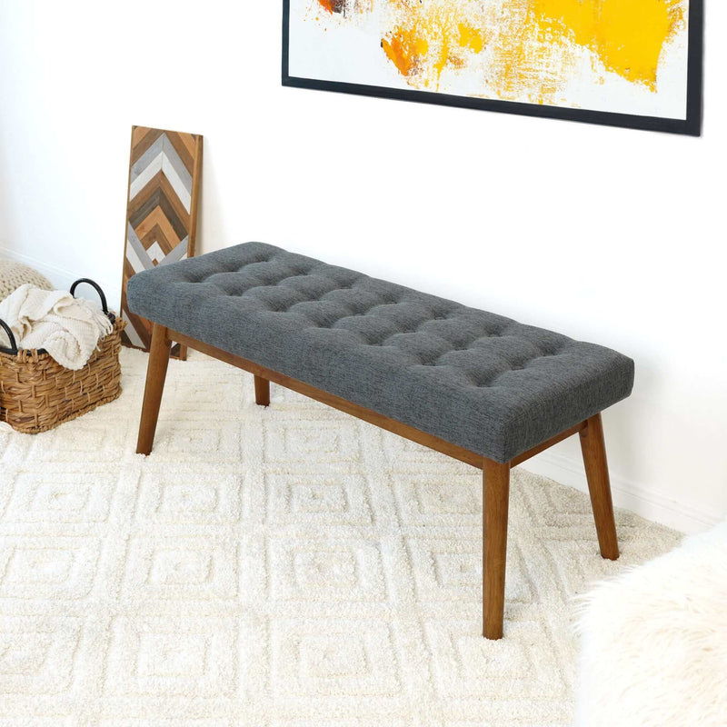 Delilah - Modern Bench - Gray - Image 6