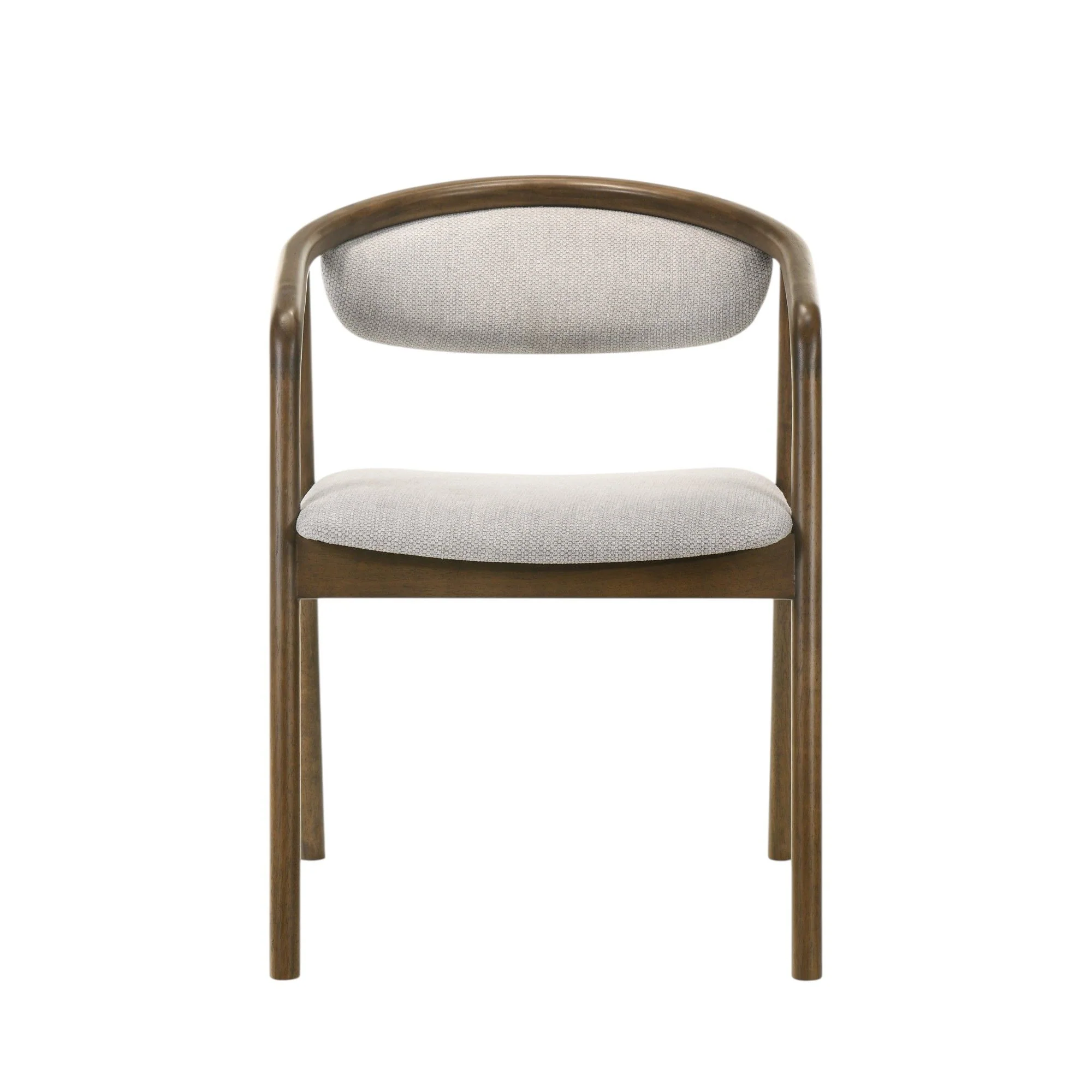 Delina - Side Chair - Gray / Walnut - Image 2