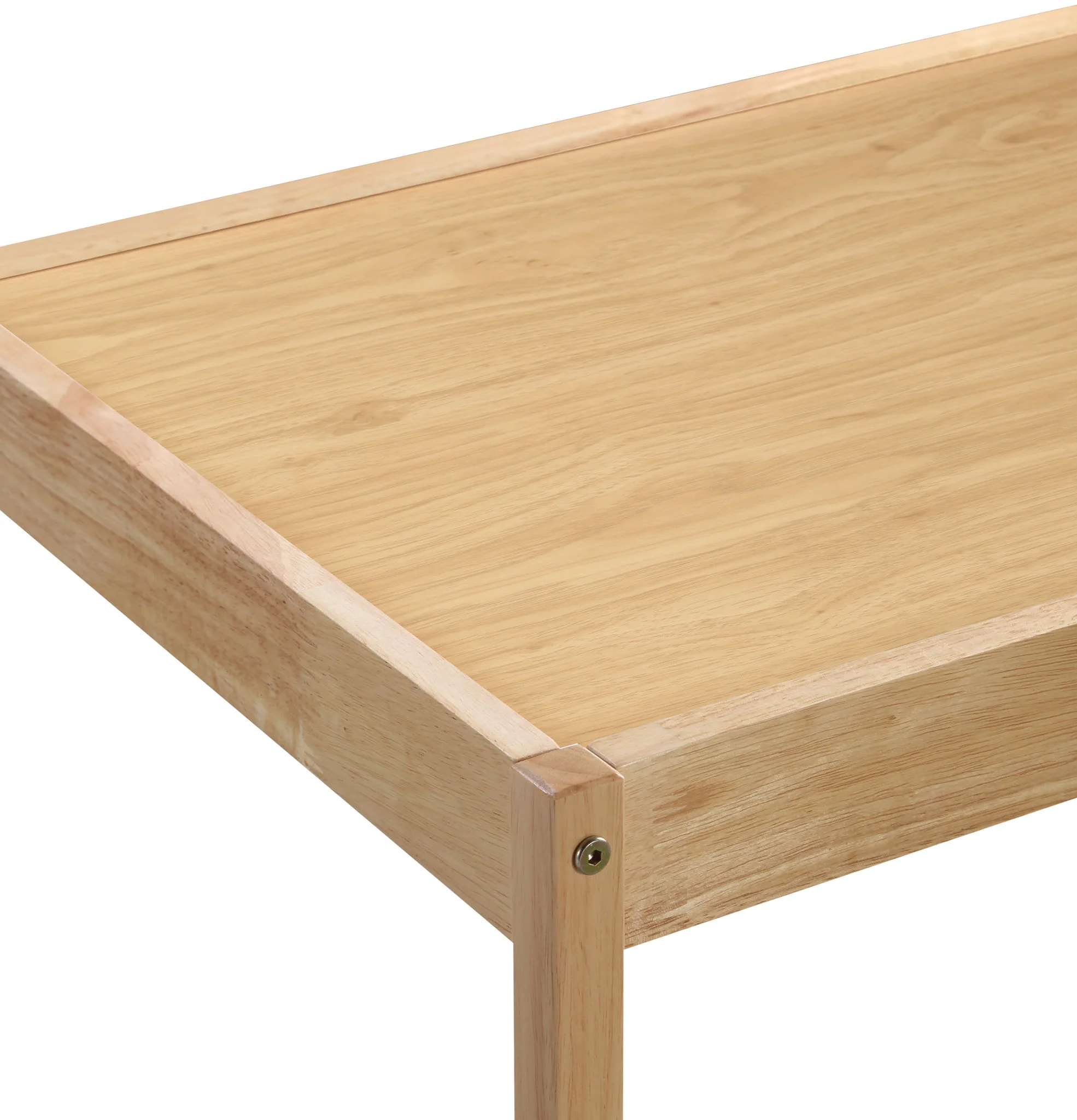 Della - 3 Piece Solid Wood Kids Table & Two Chair Set - Natural - Image 5